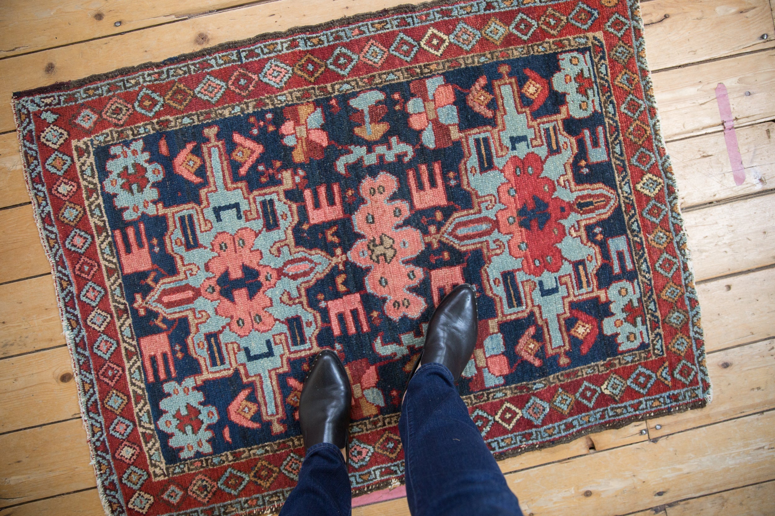 3x4 Vintage Karaja Square Rug by Old New House® - product image 2 for Resin Society