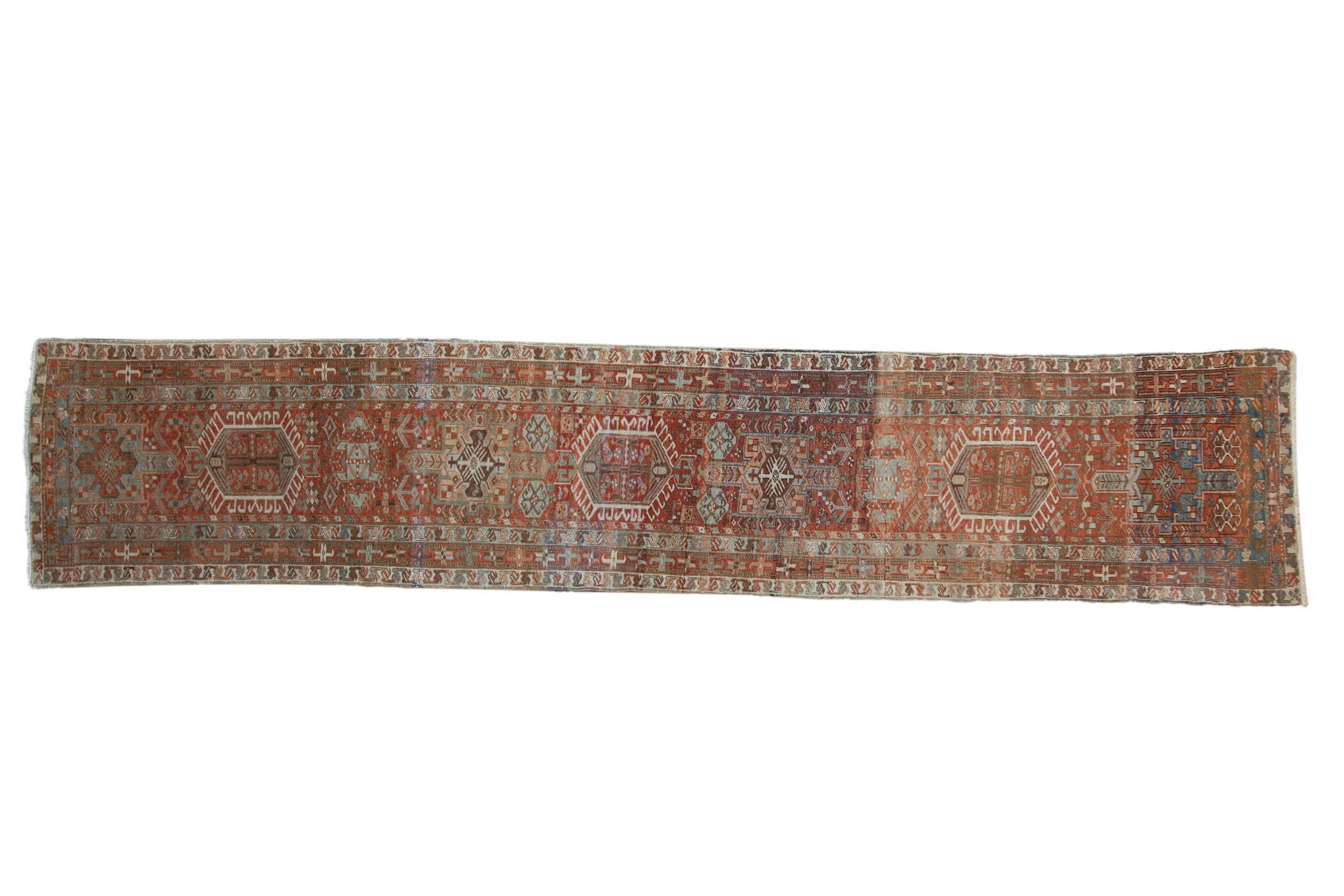 RESERVED 2.5x14 Vintage Fine Distressed Karaja Rug Runner