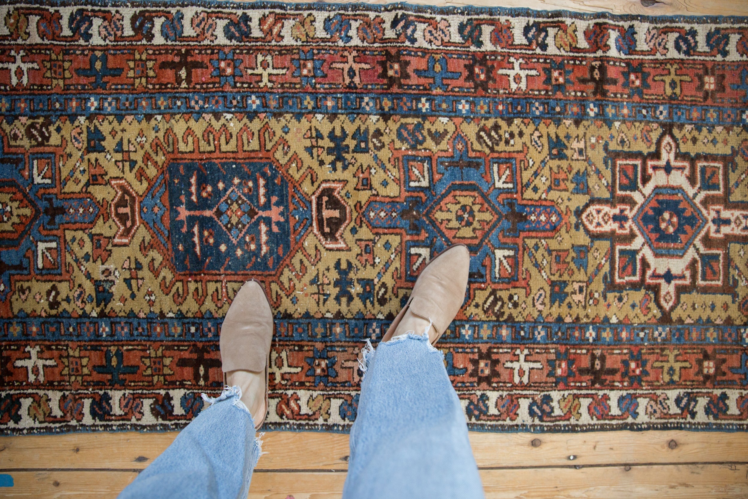 3x10.5 Vintage Karaja Rug Runner by Old New House® - product image 2 for Resin Society