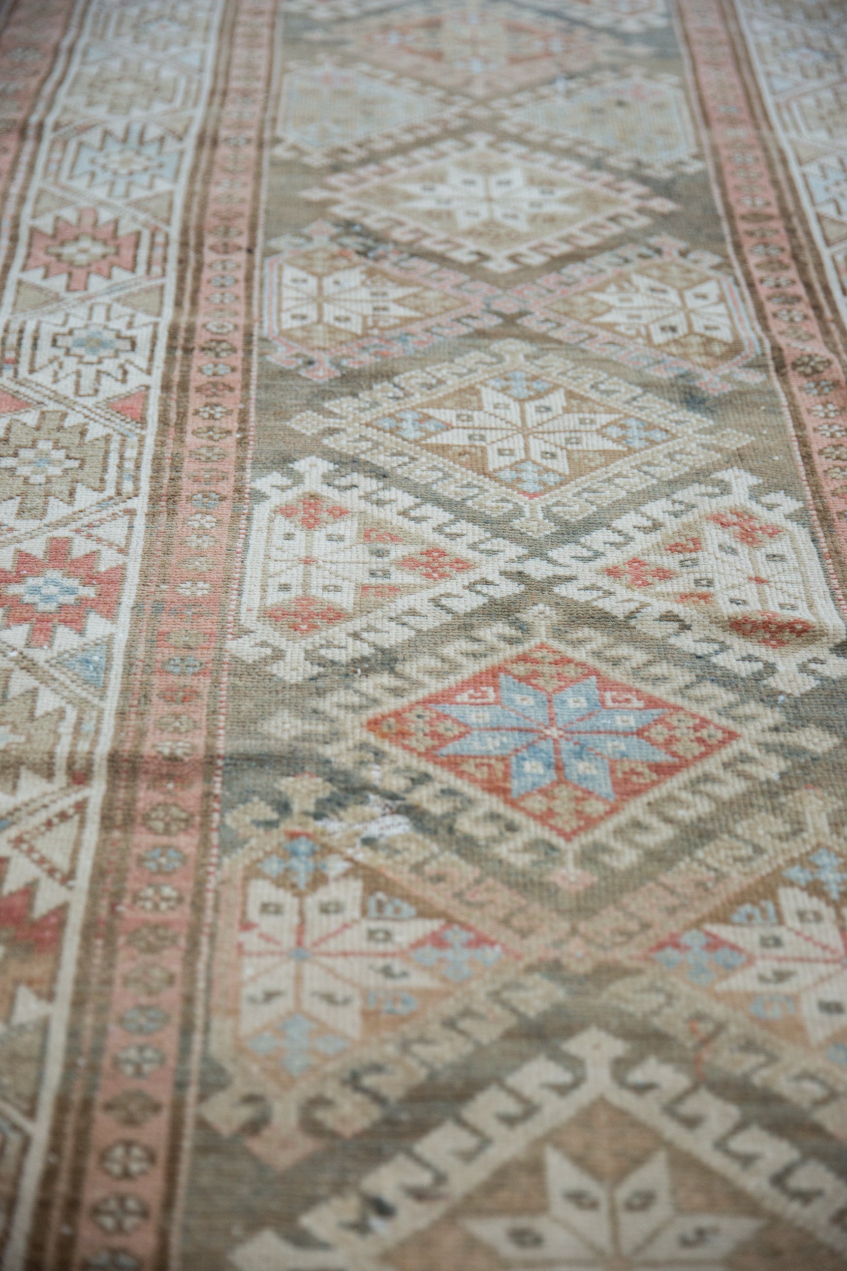 3.5x15.5 Vintage Distressed Hamadan Rug Runner by Old New House® - product image 5 for Resin Society