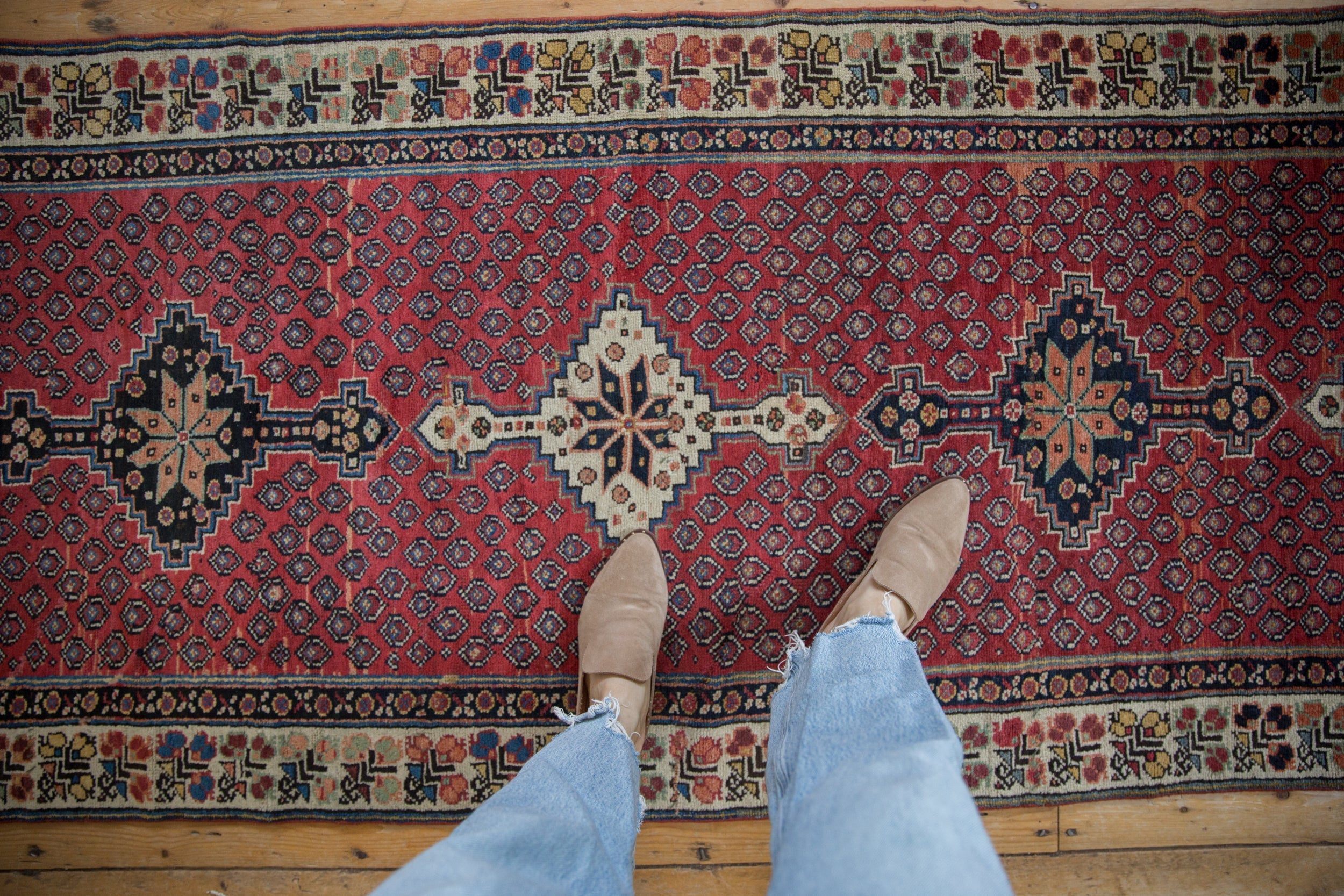 3x10.5 Vintage Kurdish Rug Runner by Old New House® - product image 2 for Resin Society