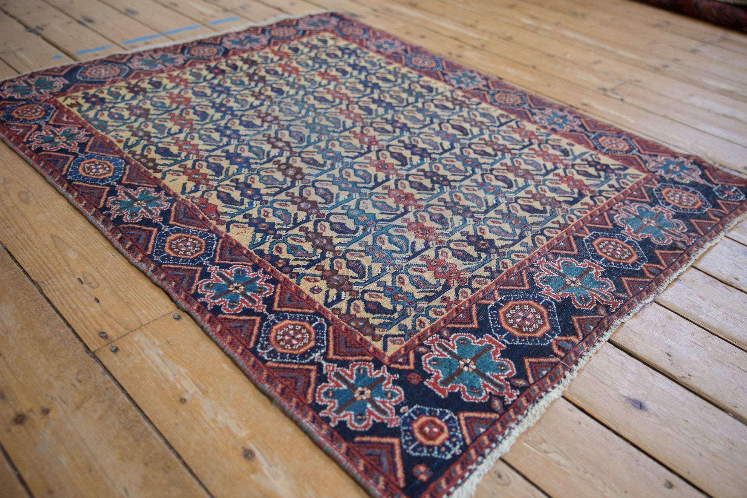 3.5x4.5 Antique Afshar Square Rug by Old New House® - product image 4 for Resin Society