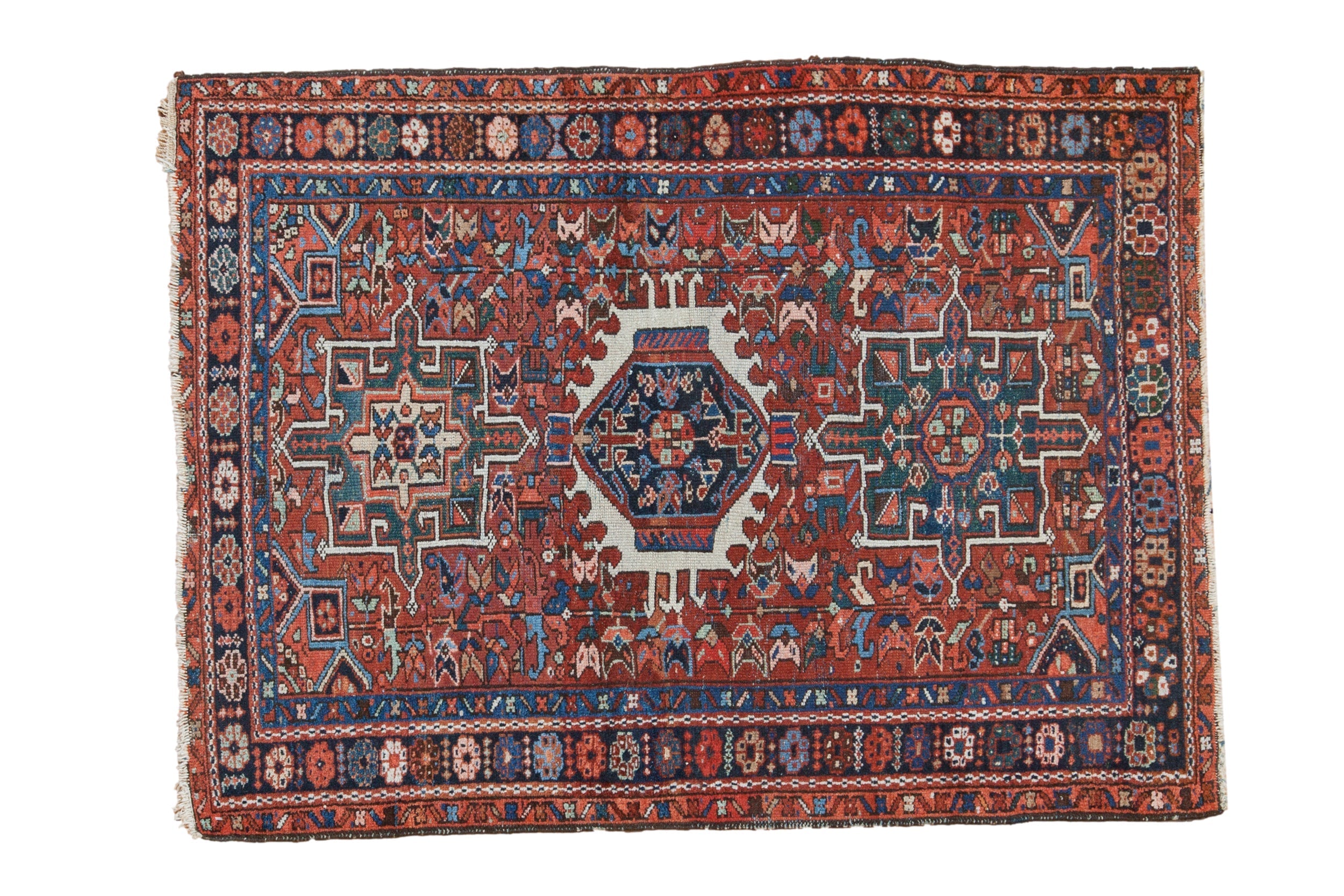 3.5x4.5 Vintage Karaja Square Rug by Old New House® - main product image for Resin Society