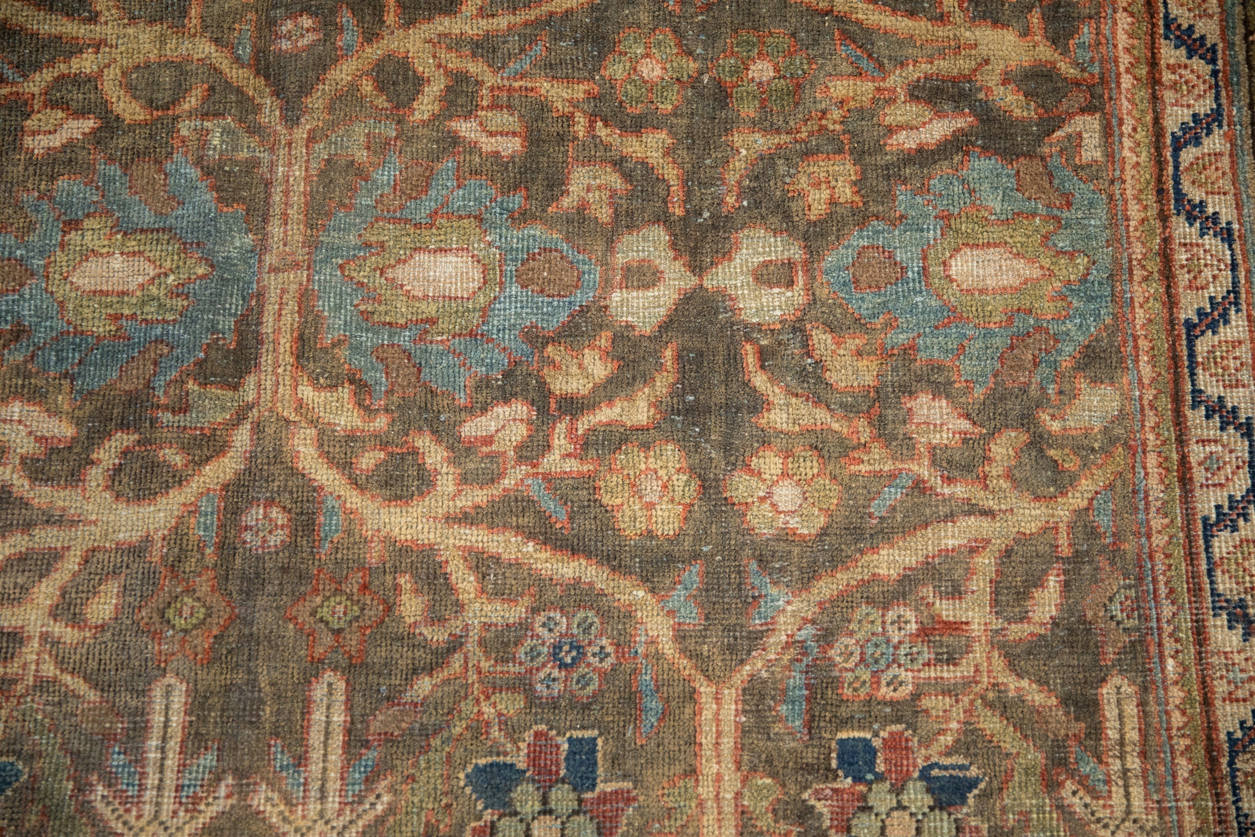7x10.5 Vintage Distressed Mahal Carpet by Old New House® - product image 9 for Resin Society