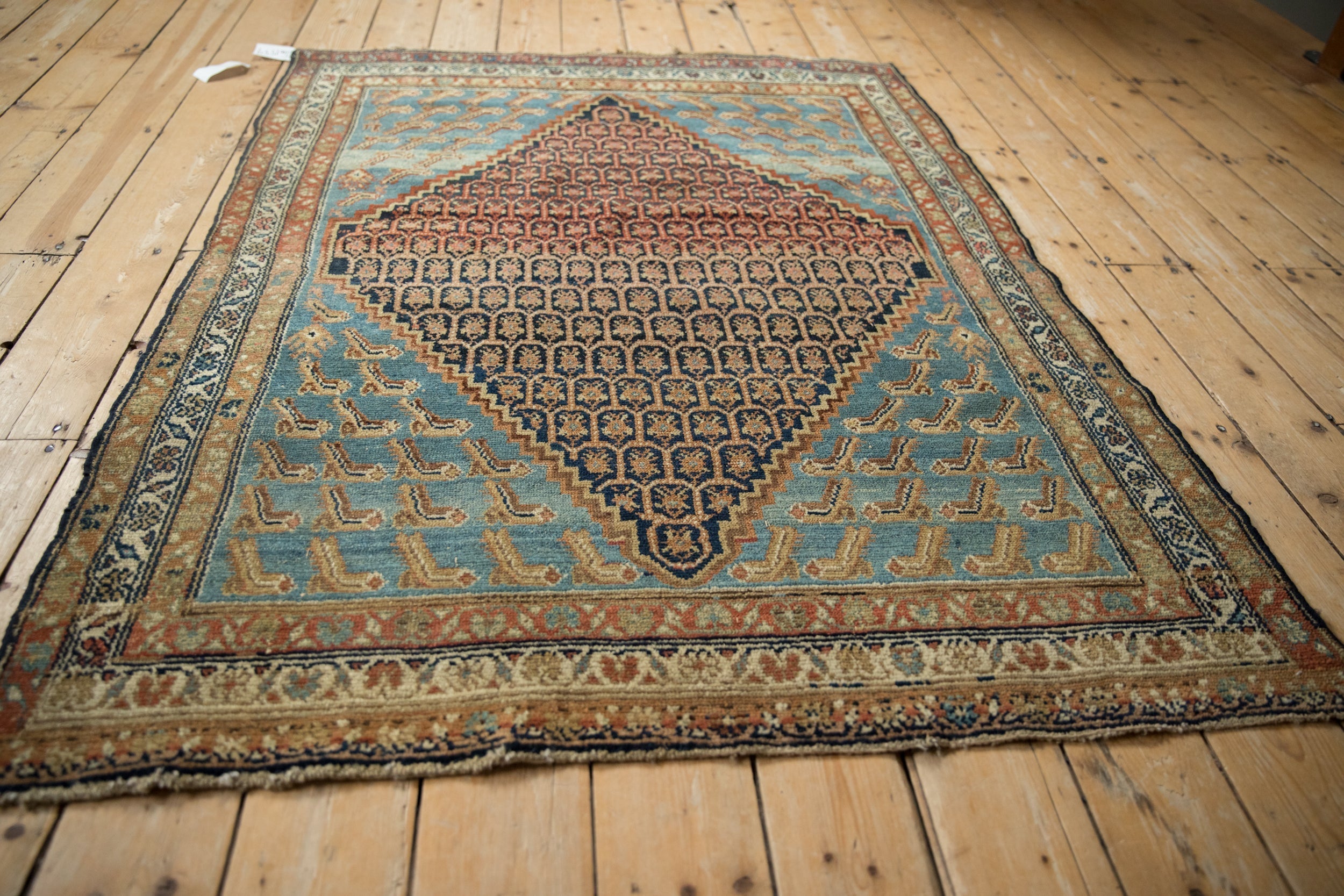 4x5.5 Antique Distressed Hamadan Rug by Old New House® - product image 8 for Resin Society