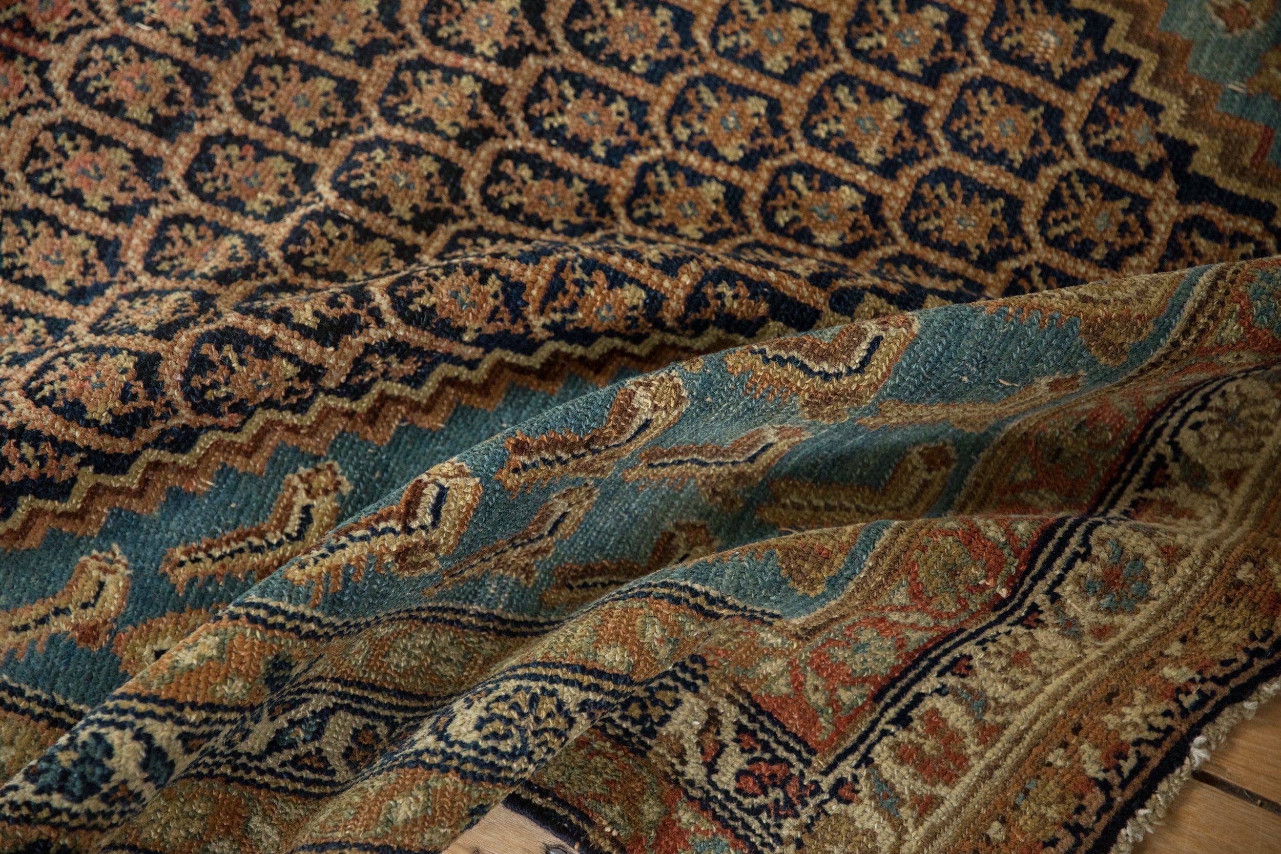 4x5.5 Antique Distressed Hamadan Rug by Old New House® - product image 10 for Resin Society