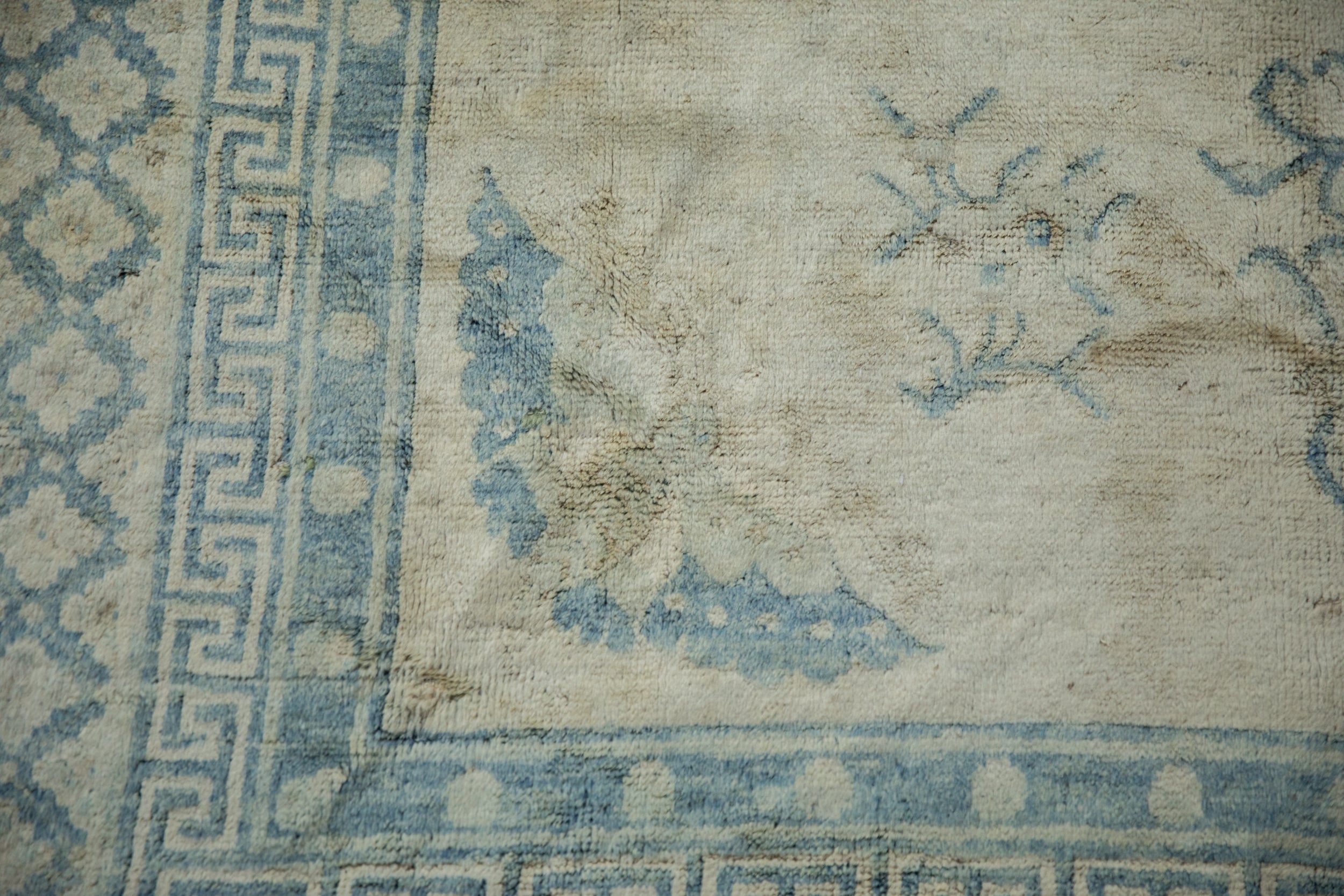 6x6 Antique Distressed Peking Square Carpet by Old New House® - product image 9 for Resin Society