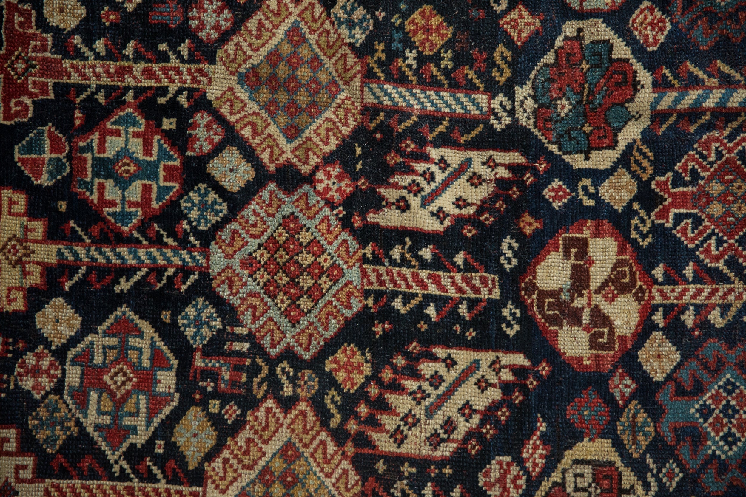 5.5x7.5 Antique Fine Qashqai Carpet by Old New House® - product image 3 for Resin Society