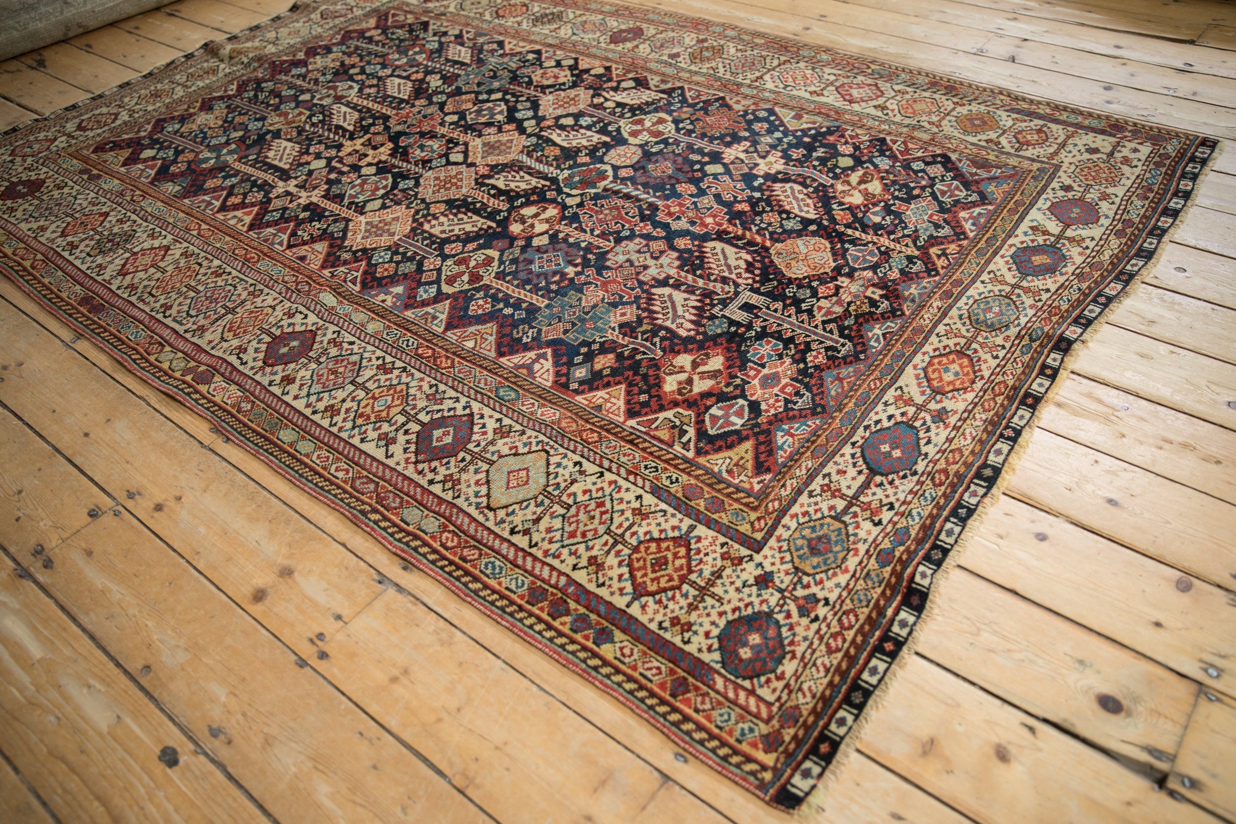 5.5x7.5 Antique Fine Qashqai Carpet by Old New House® - product image 5 for Resin Society
