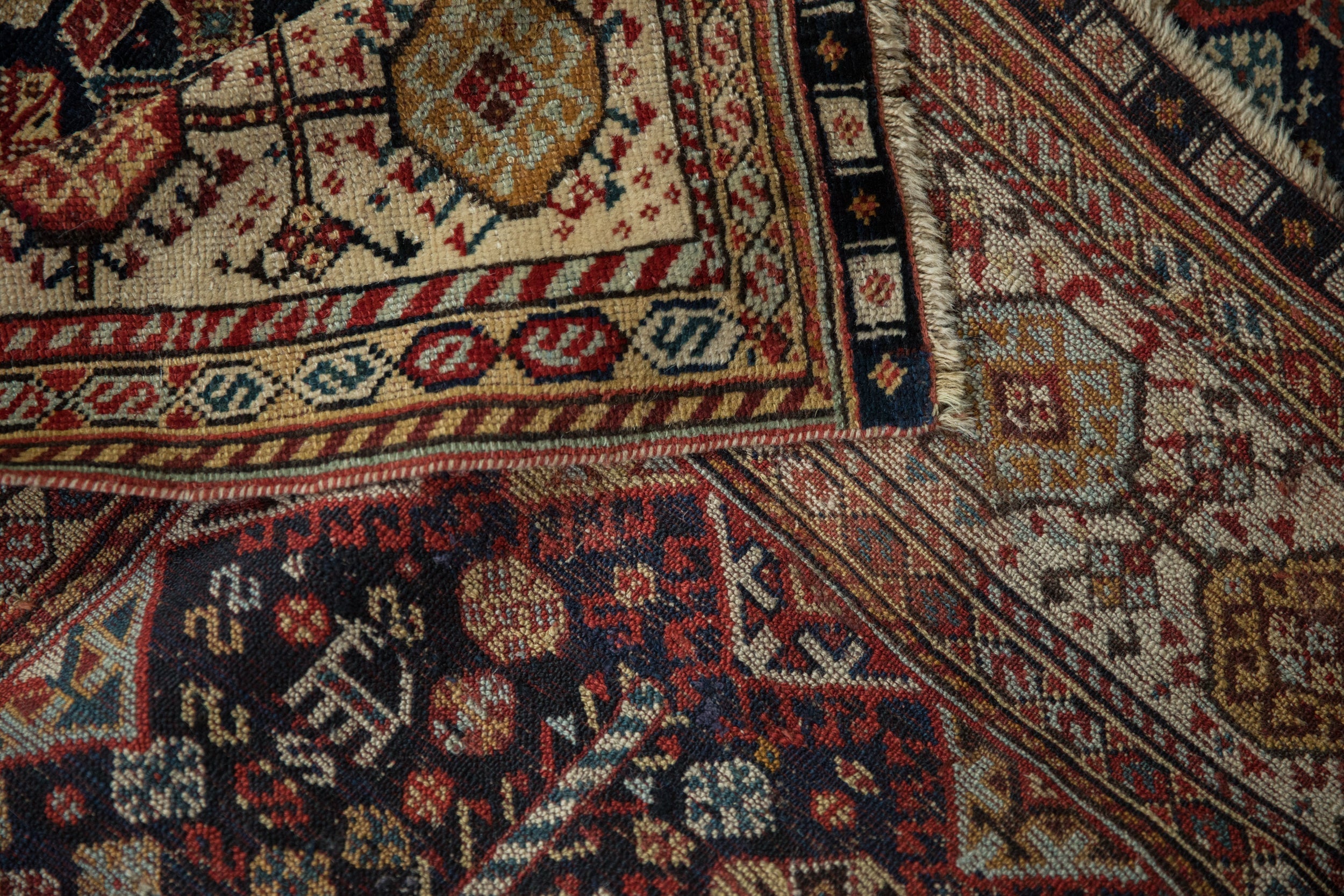 5.5x7.5 Antique Fine Qashqai Carpet by Old New House® - product image 9 for Resin Society