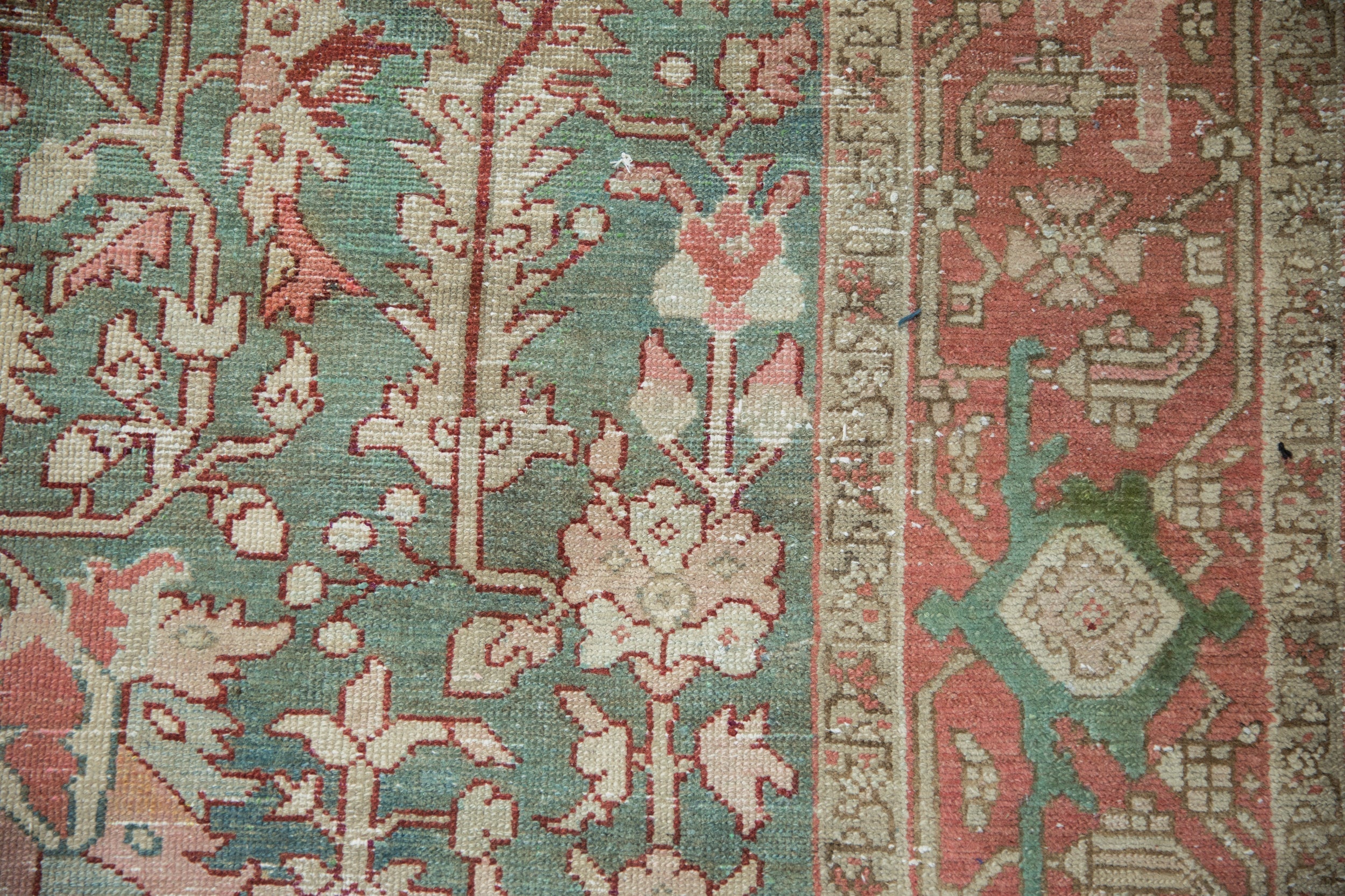 8x10.5 Vintage Distressed Karaja Carpet by Old New House® - product image 3 for Resin Society