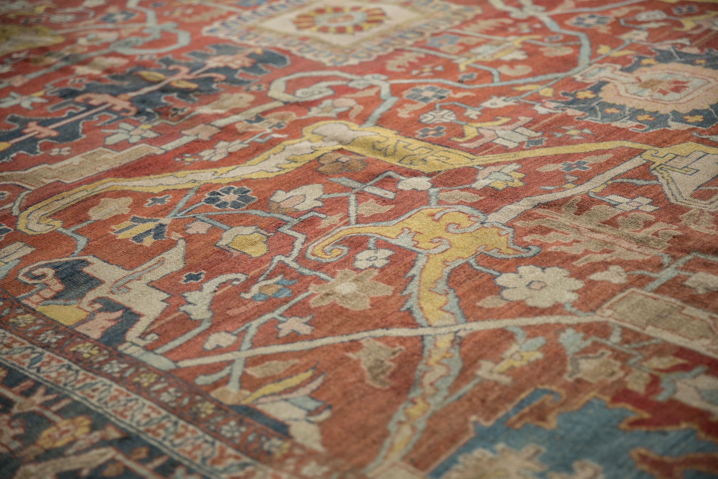 11.5x16.5 Antique Heriz Carpet by Old New House® - product image 5 for Resin Society