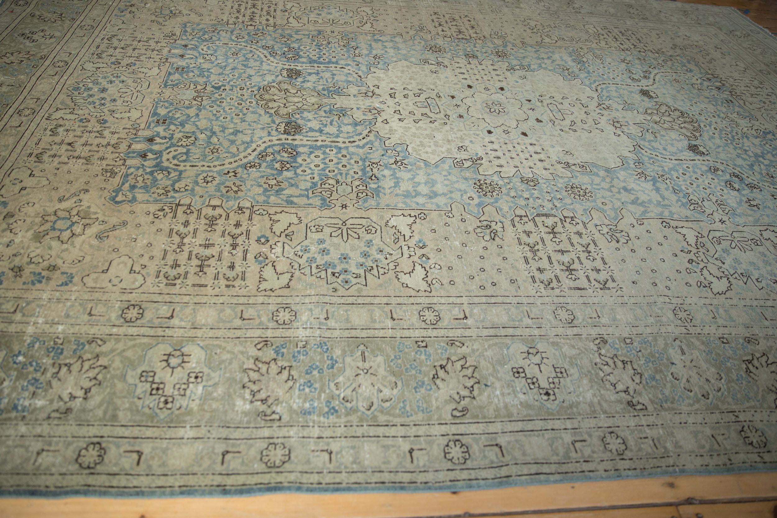 9x12.5 Vintage Distressed Tabriz Carpet by Old New House® - product image 6 for Resin Society