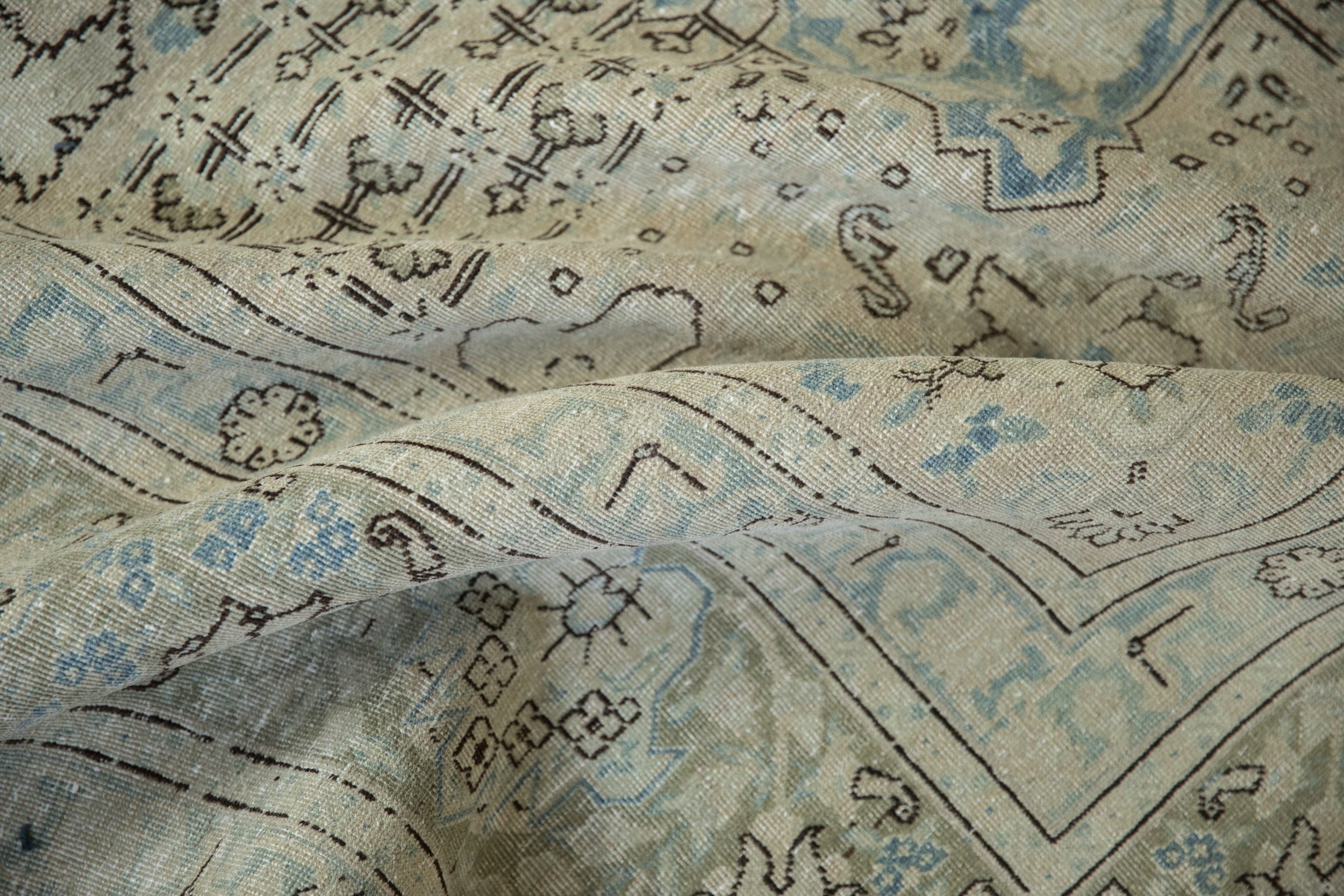 9x12.5 Vintage Distressed Tabriz Carpet by Old New House® - product image 10 for Resin Society
