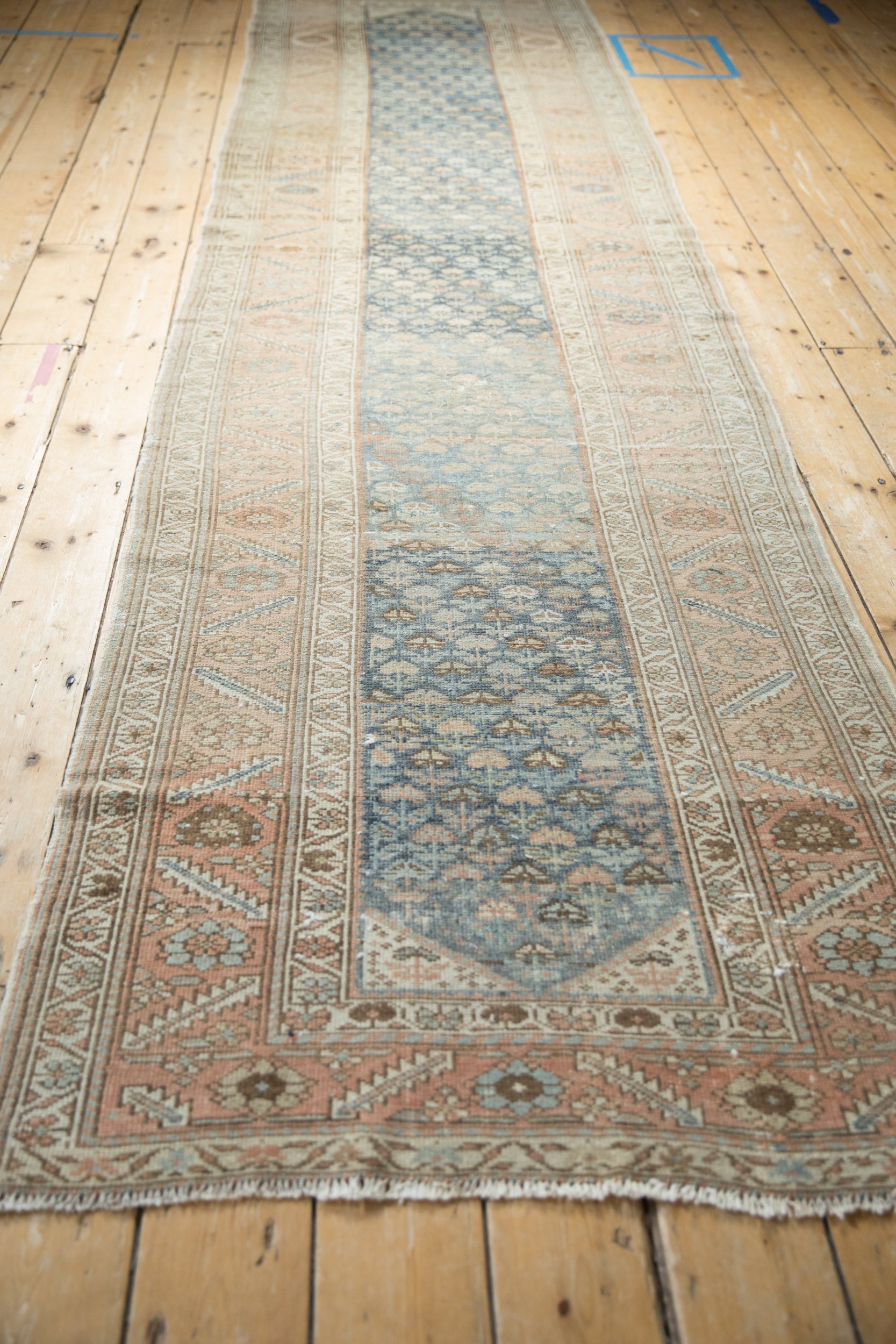 3x12.5 Vintage Distressed Malayer Rug Runner by Old New House® - product image 6 for Resin Society