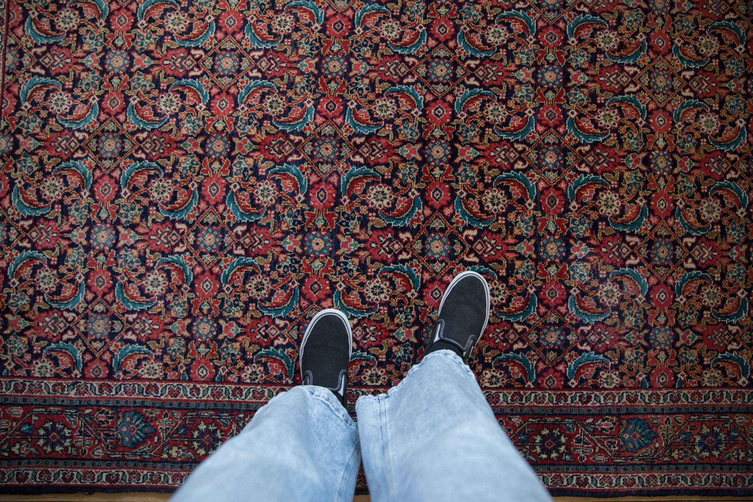 4.5x7 Vintage Sarouk Rug by Old New House® - product image 2 for Resin Society