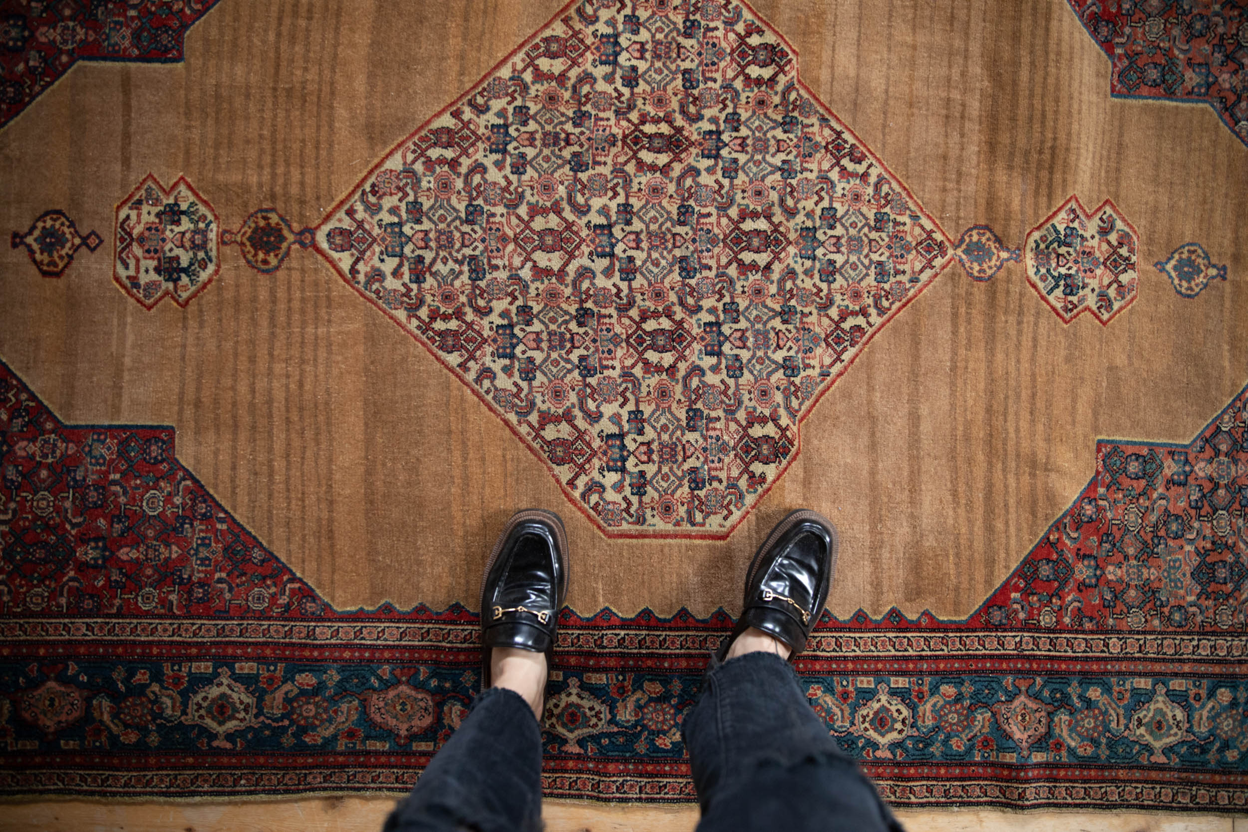 5x7.5 Antique Fine Senneh Rug by Old New House® - product image 2 for Resin Society