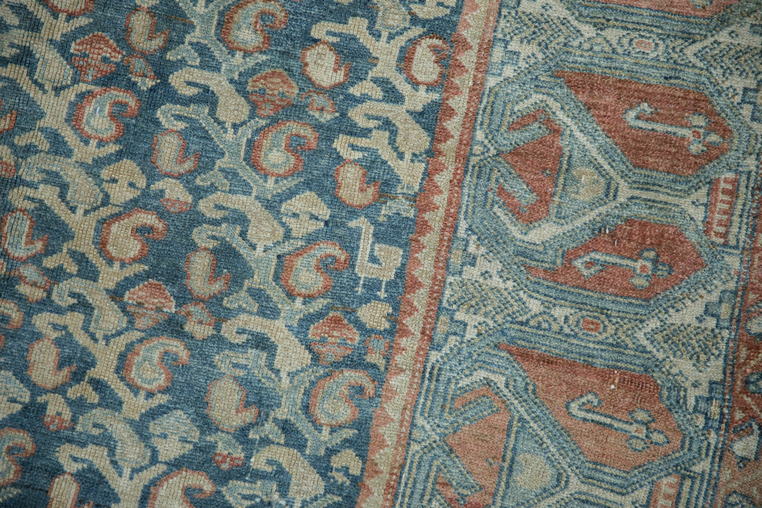 4.5x9 Vintage Fine Distressed Malayer Rug Runner by Old New House® - product image 4 for Resin Society
