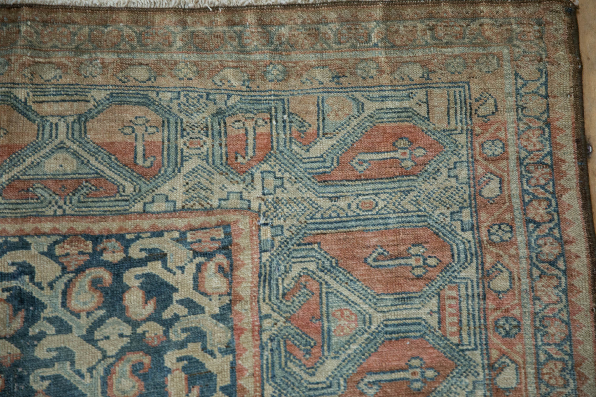 4.5x9 Vintage Fine Distressed Malayer Rug Runner by Old New House® - product image 5 for Resin Society