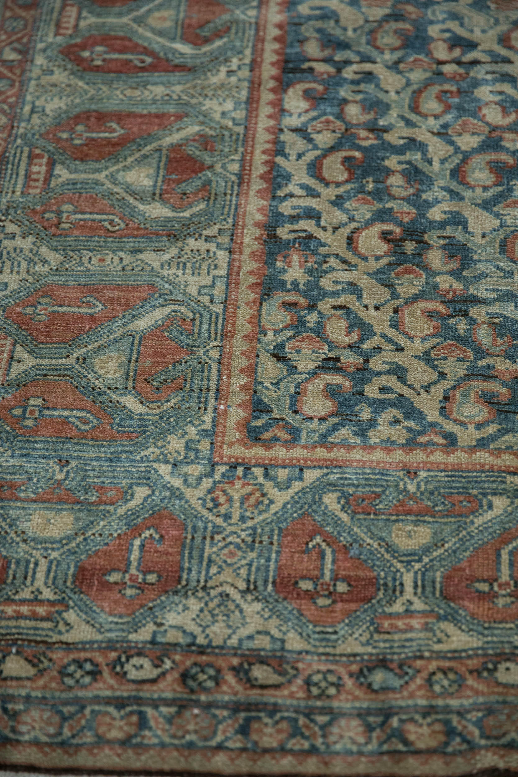 4.5x9 Vintage Fine Distressed Malayer Rug Runner by Old New House® - product image 9 for Resin Society
