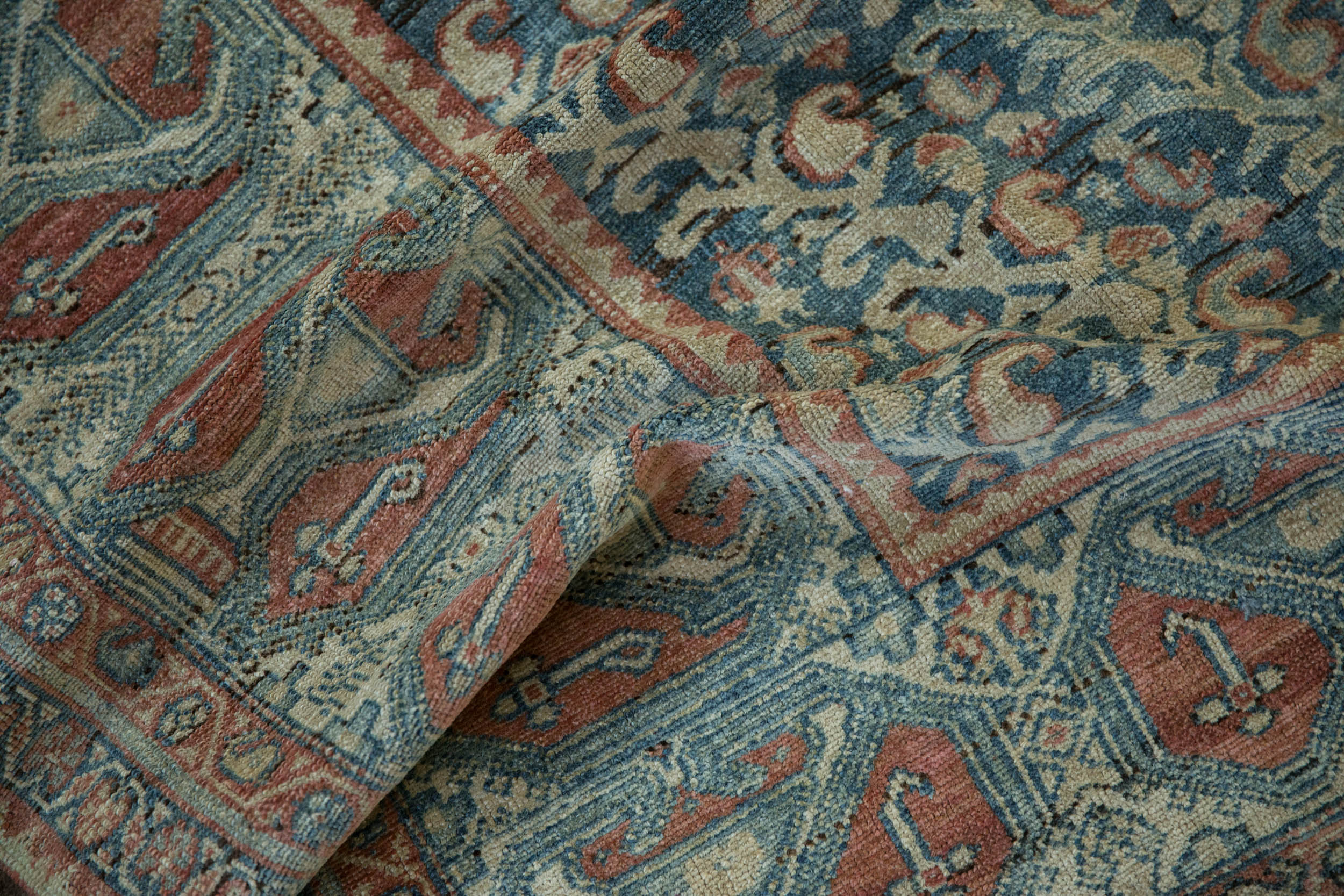4.5x9 Vintage Fine Distressed Malayer Rug Runner by Old New House® - product image 10 for Resin Society
