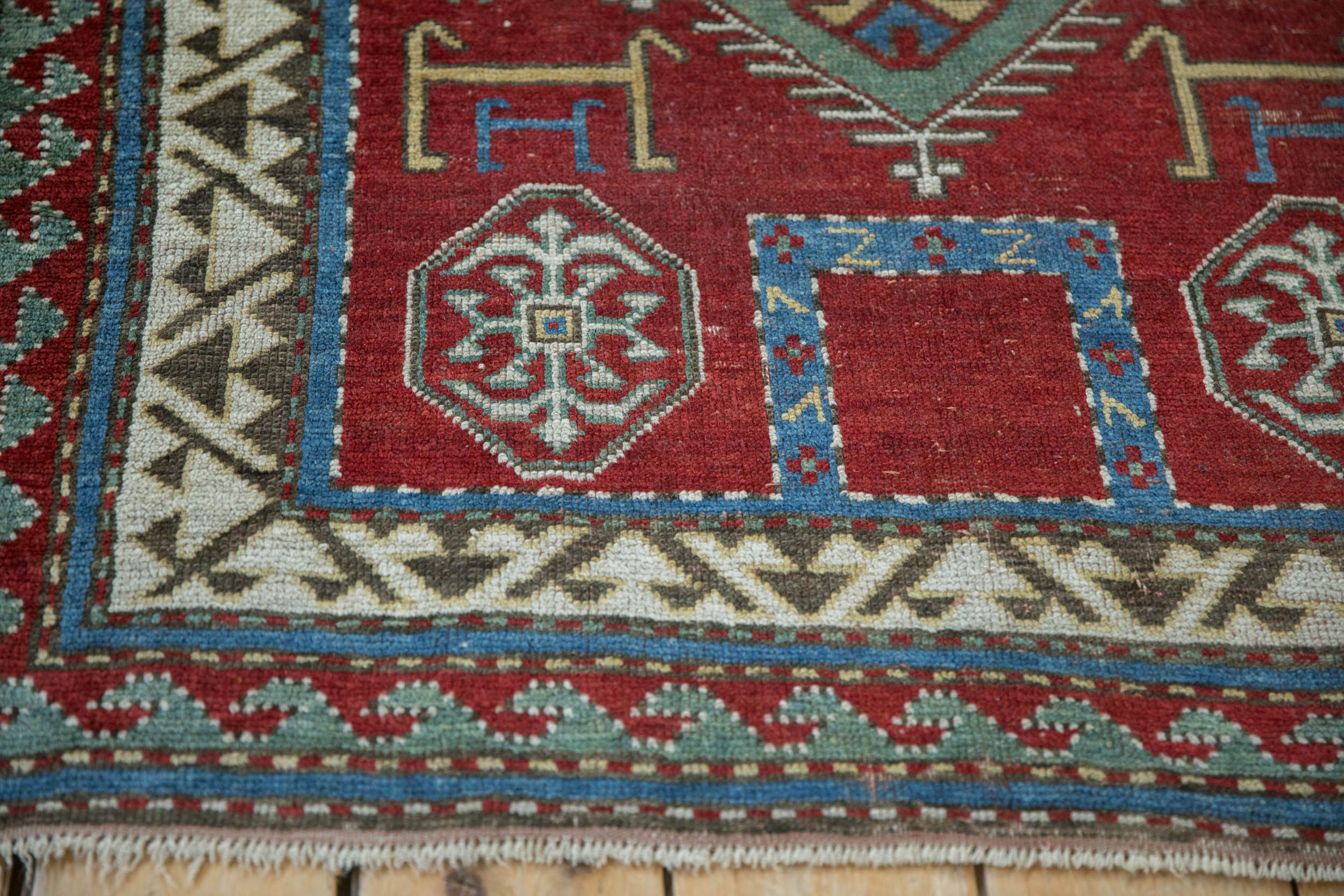 3.5x4.5 Antique Kazak Square Rug by Old New House® - product image 6 for Resin Society