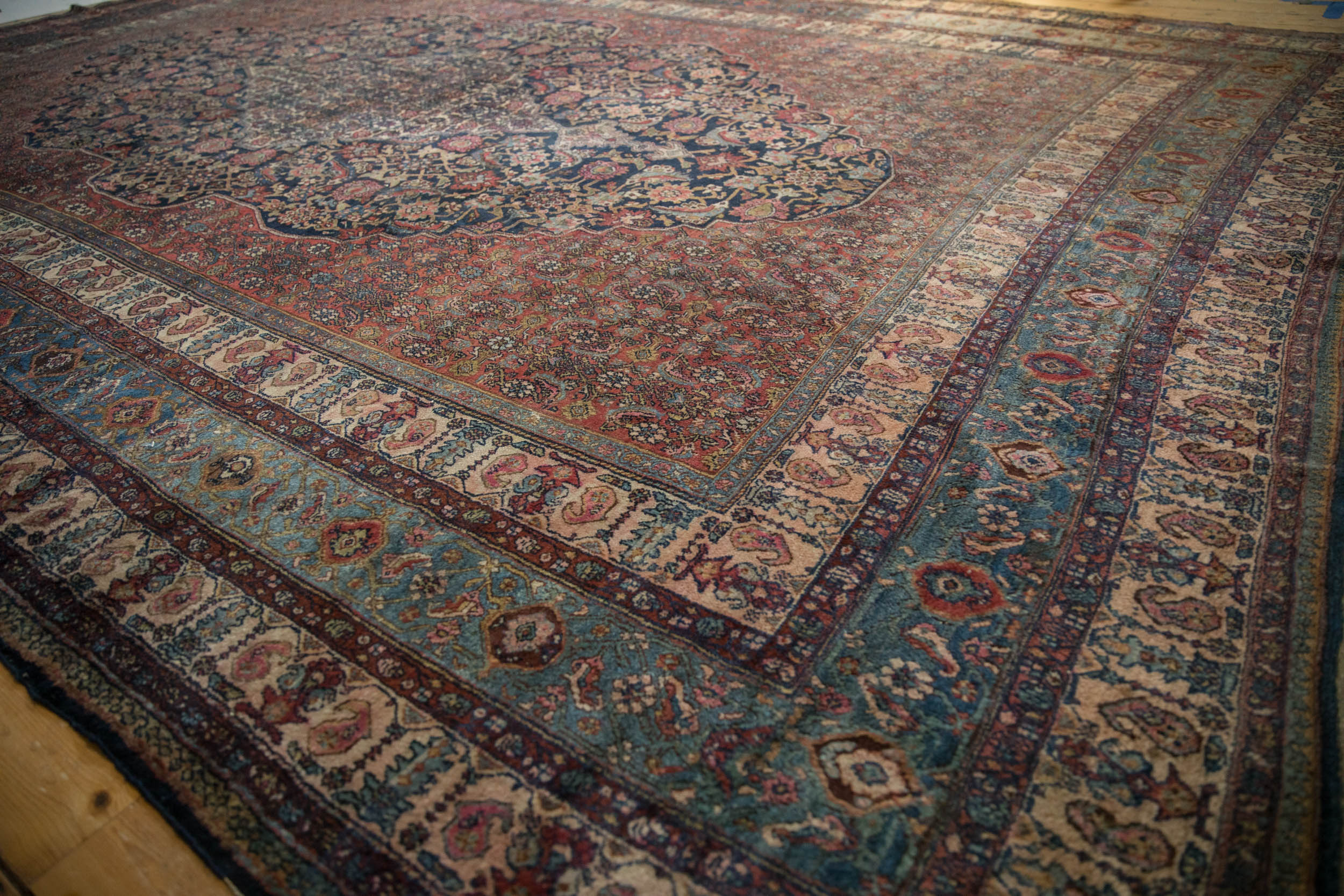 11.5x17 Vintage Bibikabad Carpet by Old New House® - product image 4 for Resin Society