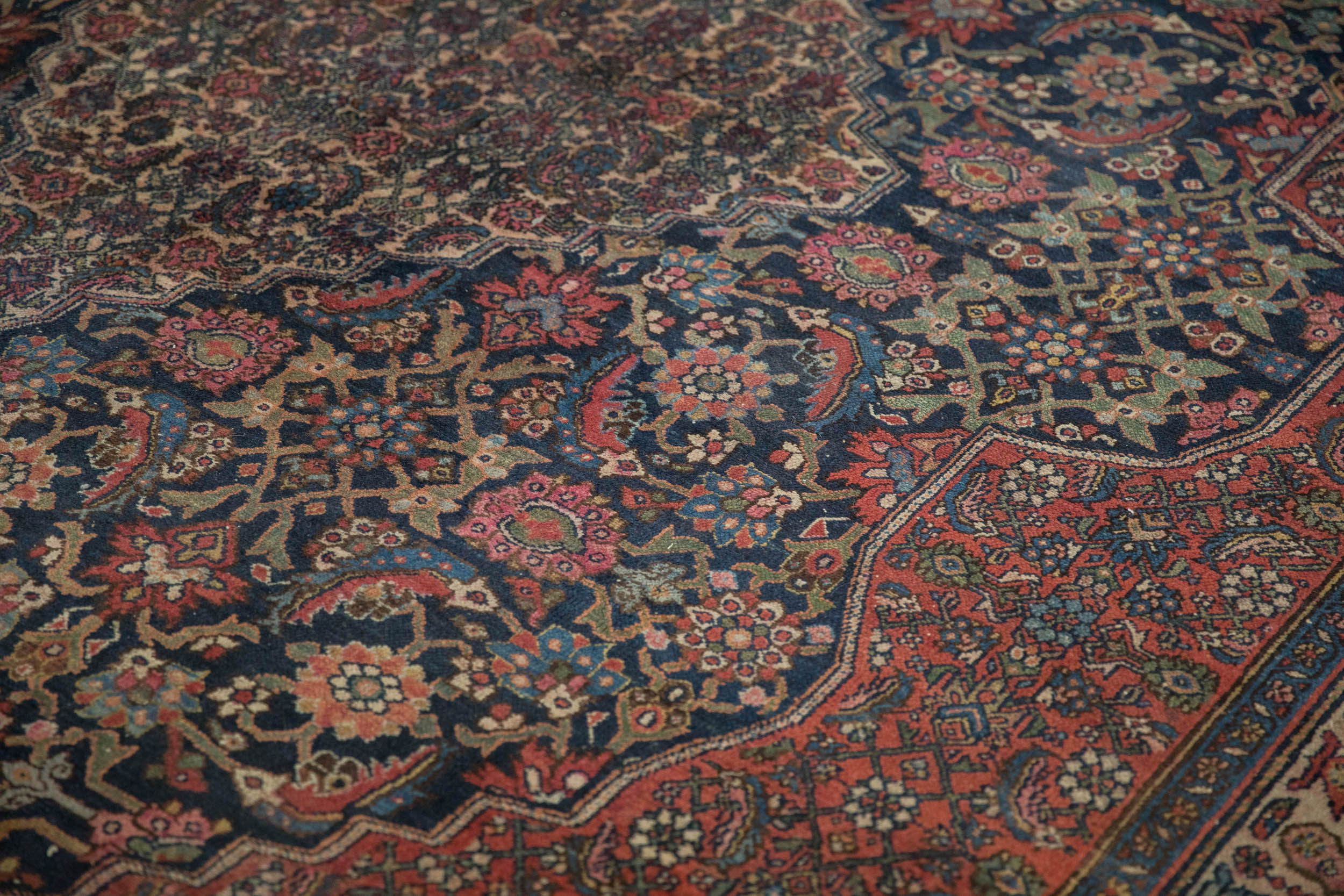 11.5x17 Vintage Bibikabad Carpet by Old New House® - product image 9 for Resin Society