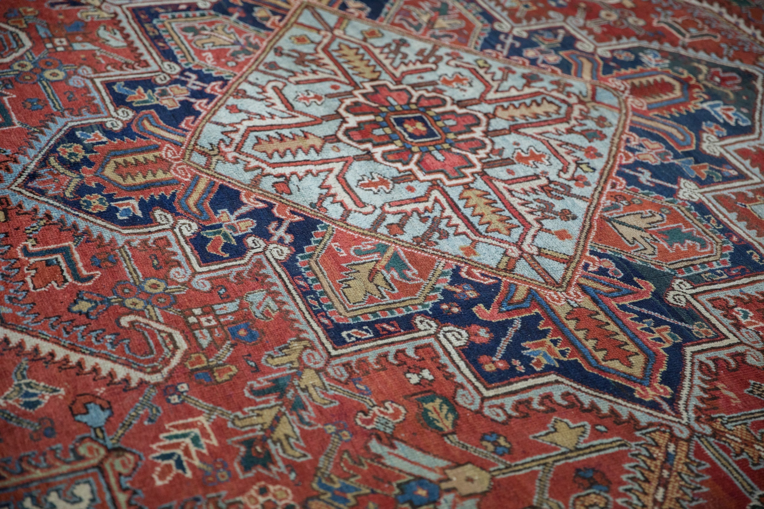 9.5x12 Vintage Heriz Carpet by Old New House® - product image 9 for Resin Society
