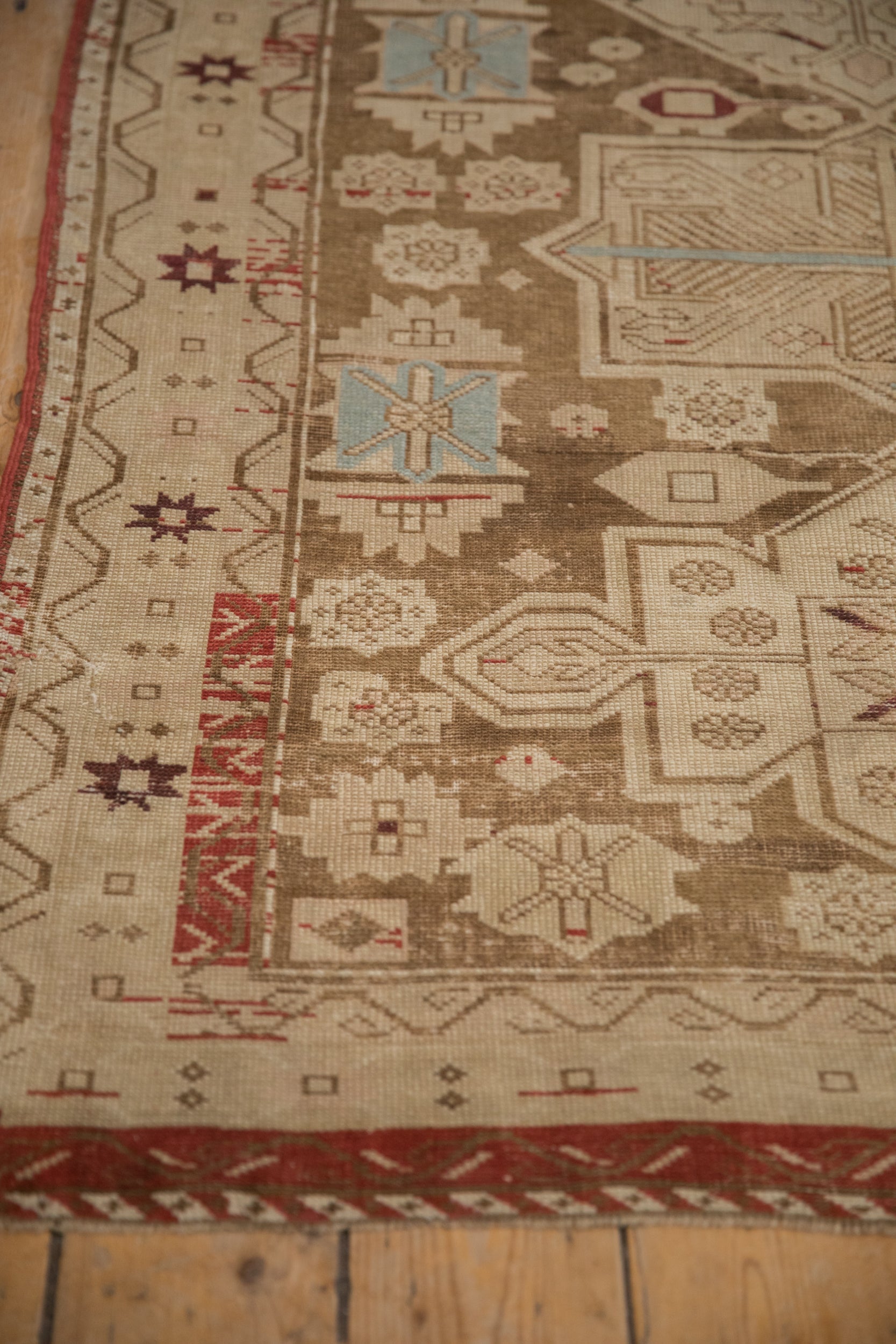 4x9.5 Antique Distressed Caucasian Rug Runner by Old New House® - product image 5 for Resin Society