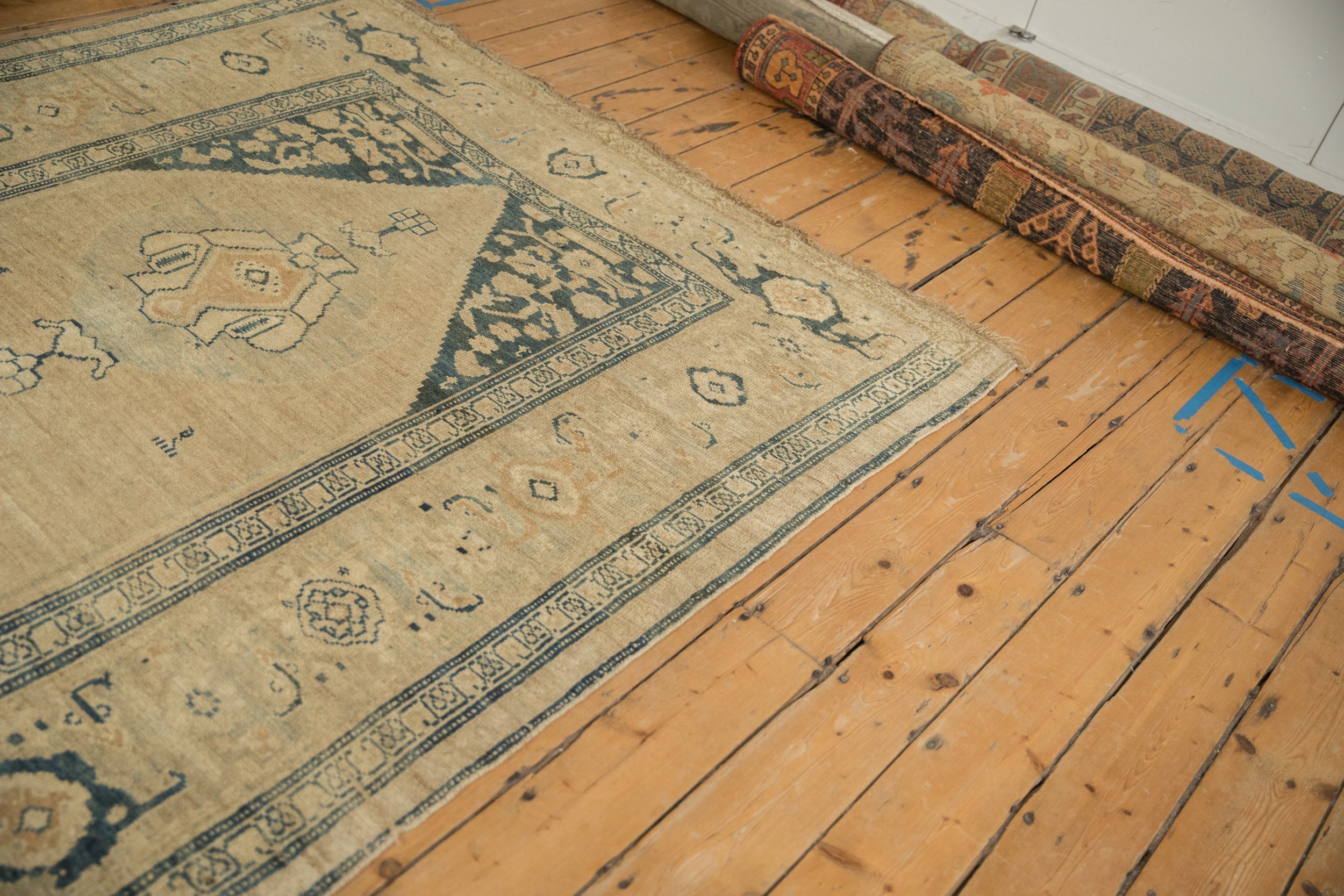 6x12 Antique Distressed Kurdish Rug Runner by Old New House® - product image 9 for Resin Society