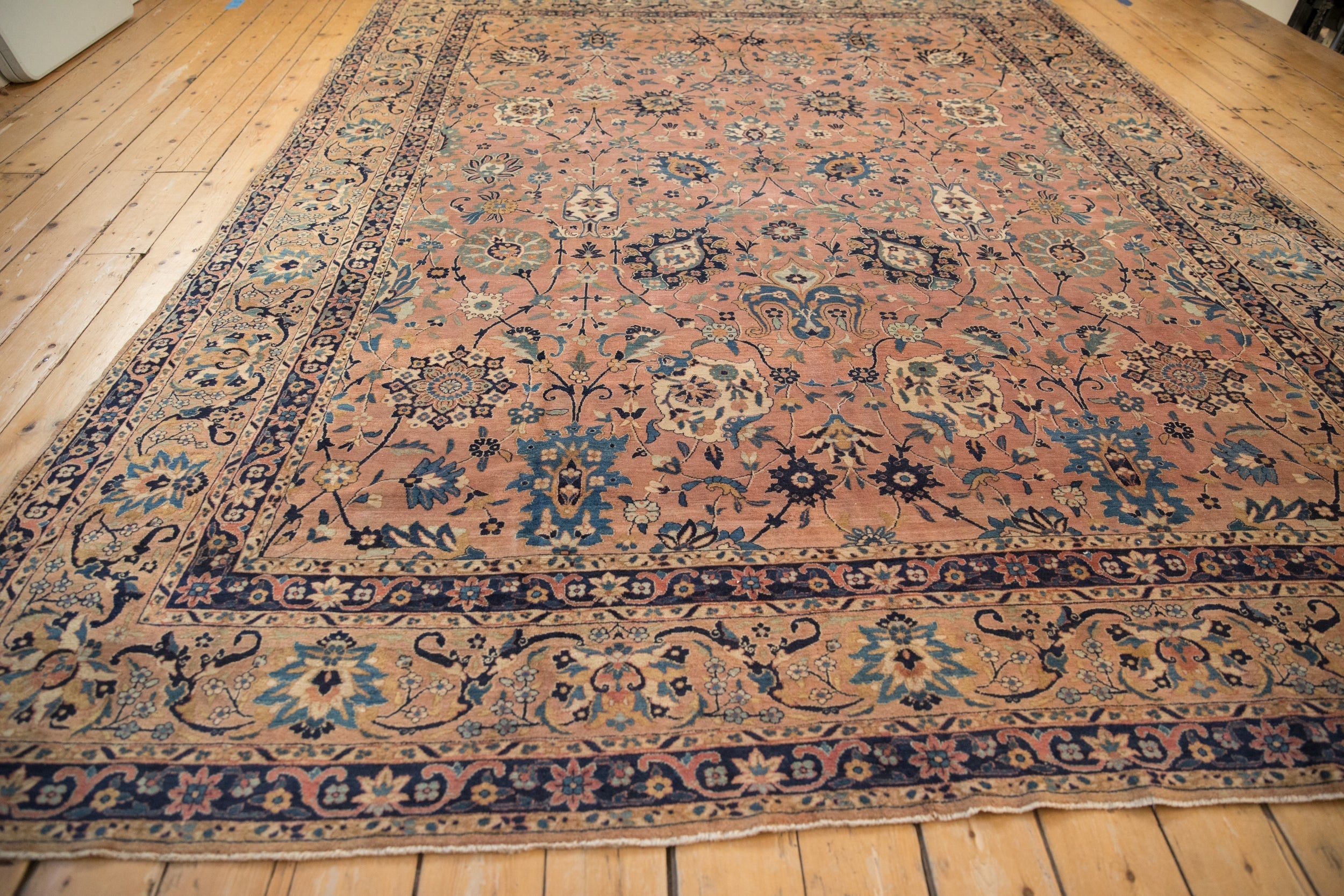 9x11.5 Antique Tea Washed Kerman Carpet by Old New House® - product image 10 for Resin Society