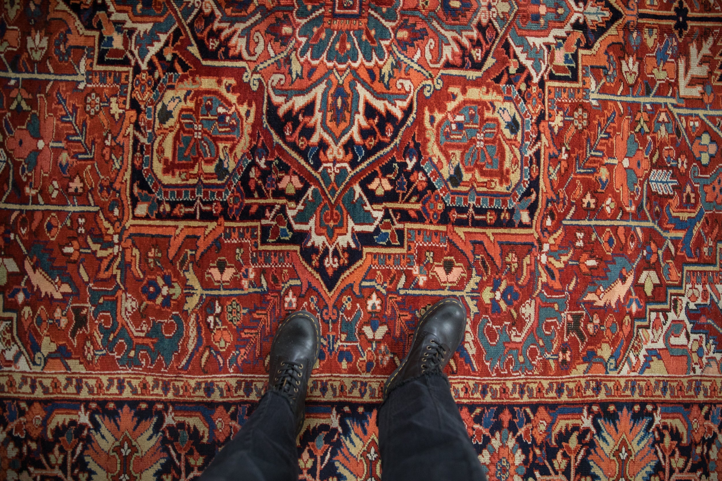 8x11.5 Vintage Heriz Carpet by Old New House® - product image 2 for Resin Society