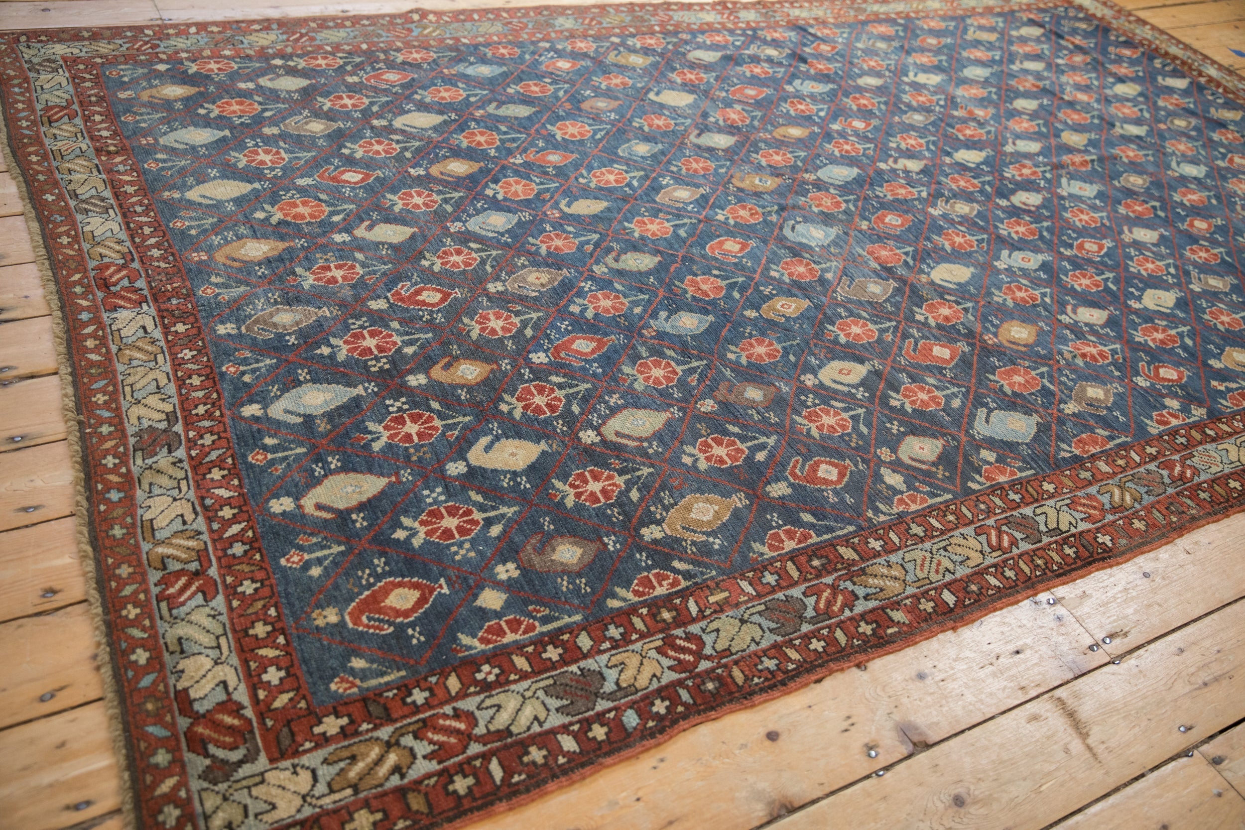 6.5x10.5 Antique Distressed Kurdish Carpet by Old New House® - product image 11 for Resin Society