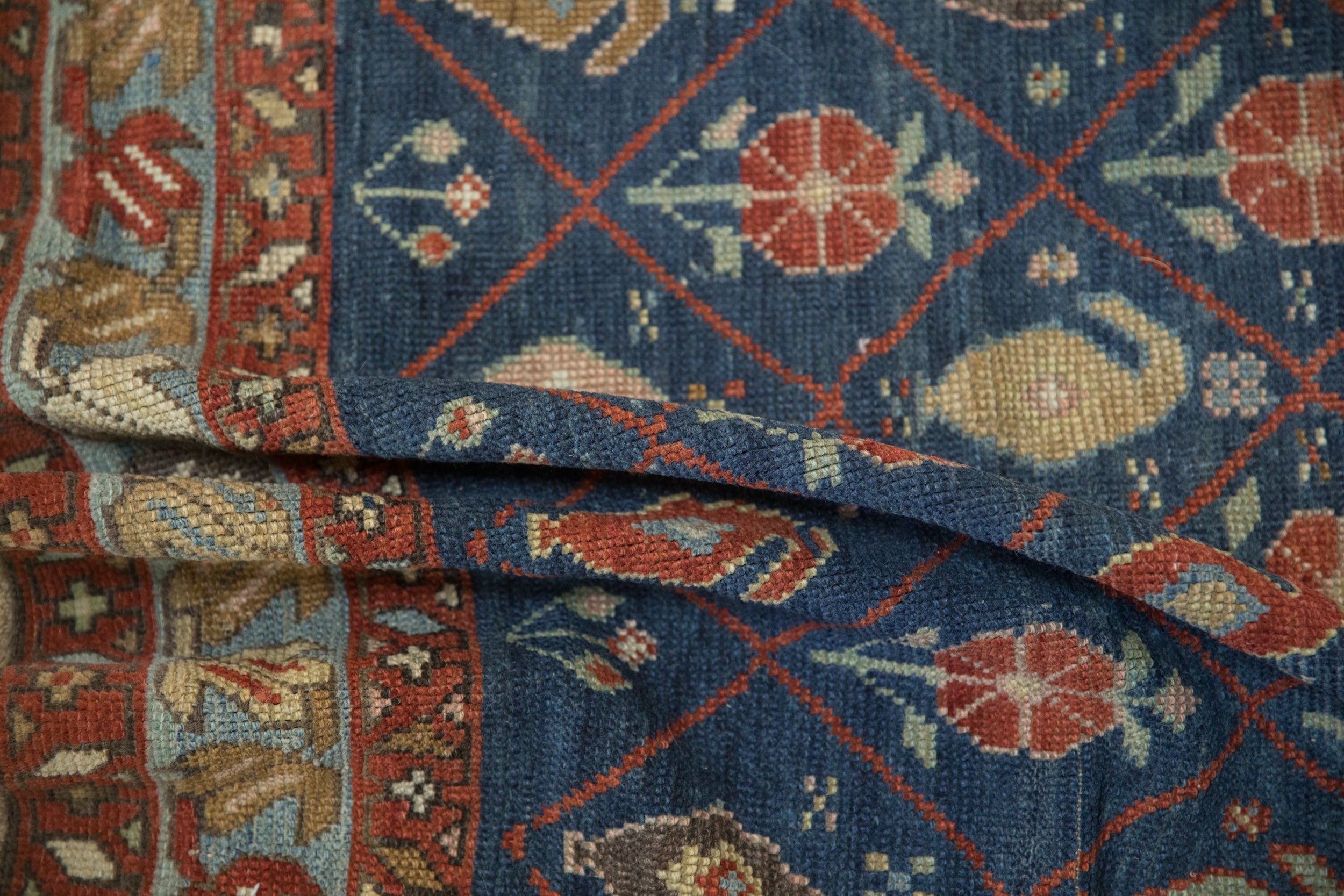 6.5x10.5 Antique Distressed Kurdish Carpet by Old New House® - product image 12 for Resin Society