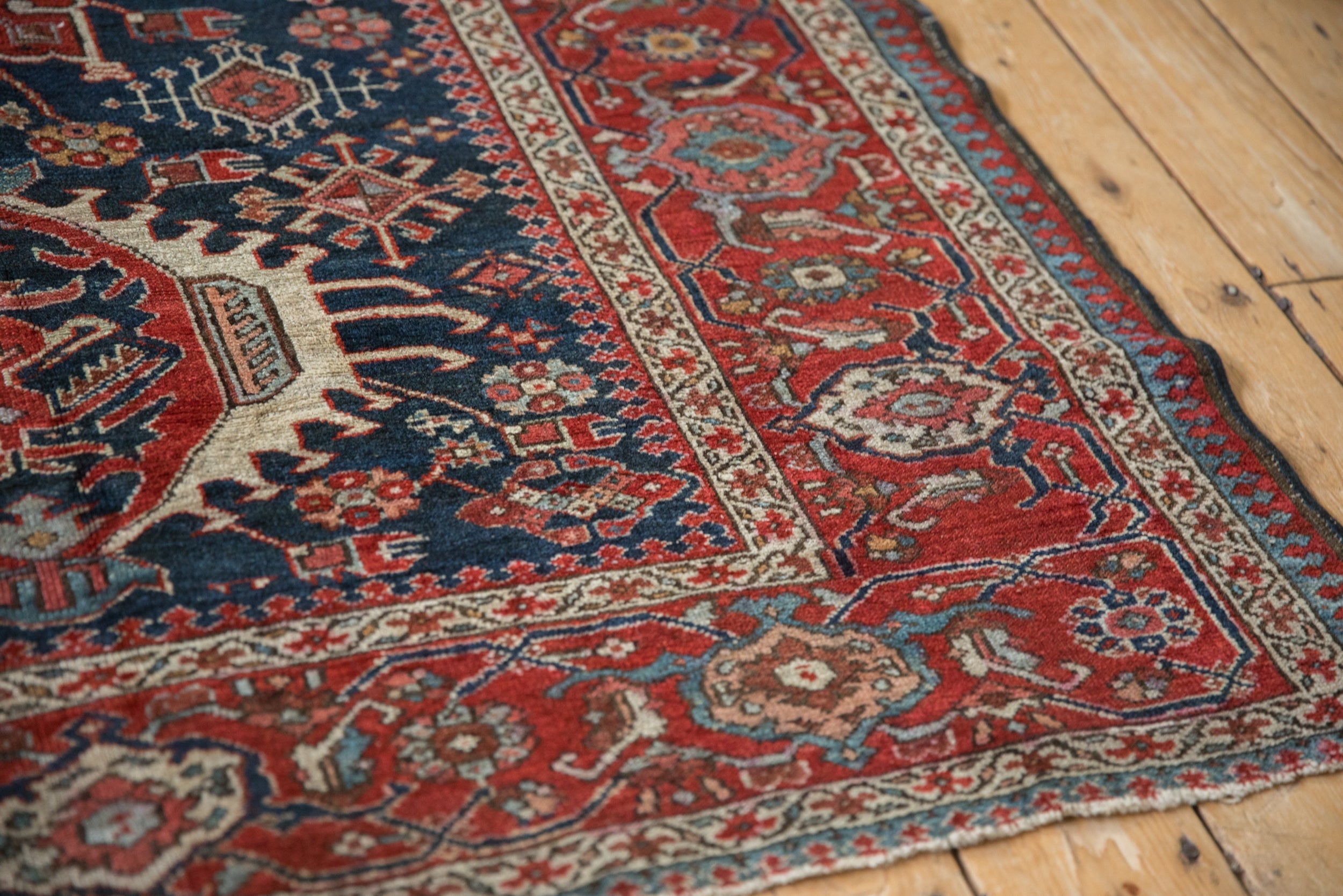 4.5x5.5 Antique Fine Karaja Square Rug by Old New House® - product image 9 for Resin Society