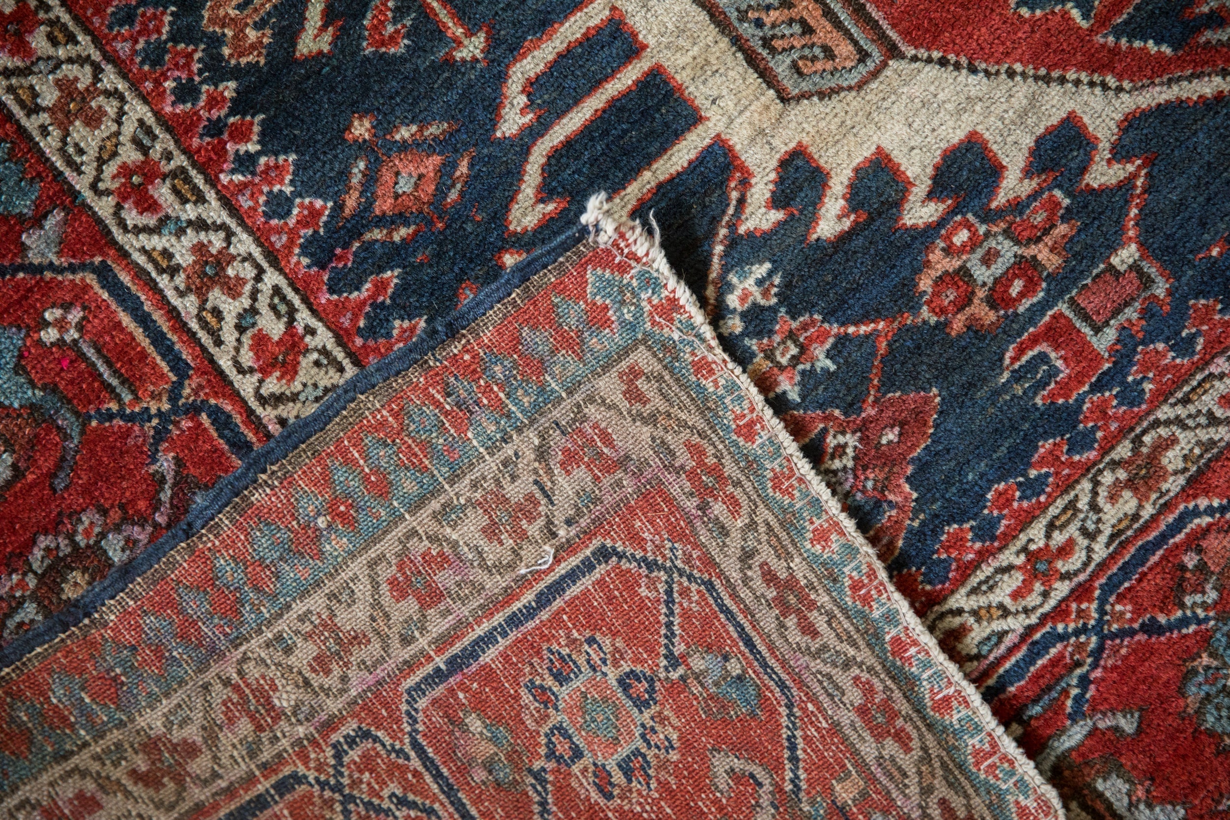 4.5x5.5 Antique Fine Karaja Square Rug by Old New House® - product image 11 for Resin Society