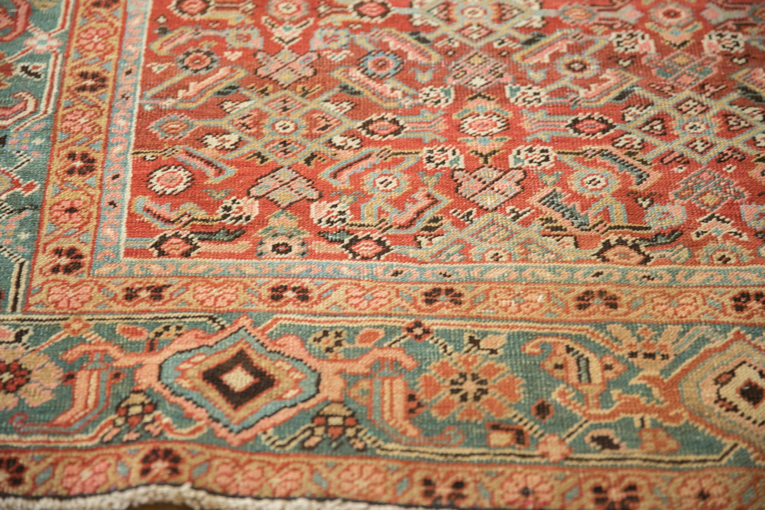 4.5x6 Antique Heriz Rug by Old New House® - product image 9 for Resin Society