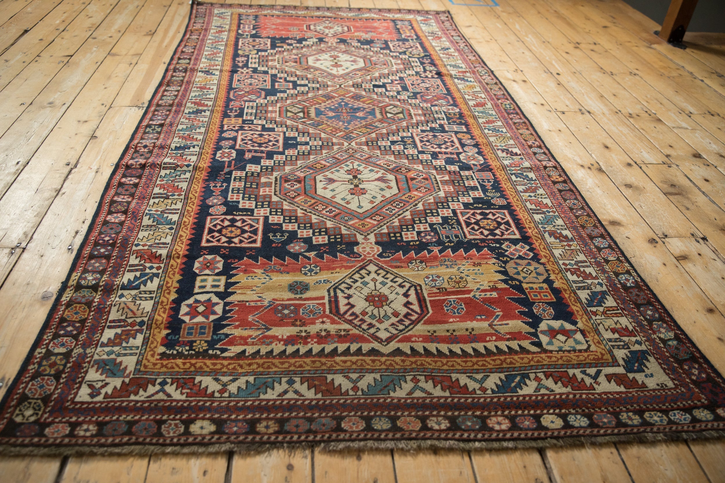 4.5x9 Antique Caucasian Rug Runner by Old New House® - product image 8 for Resin Society