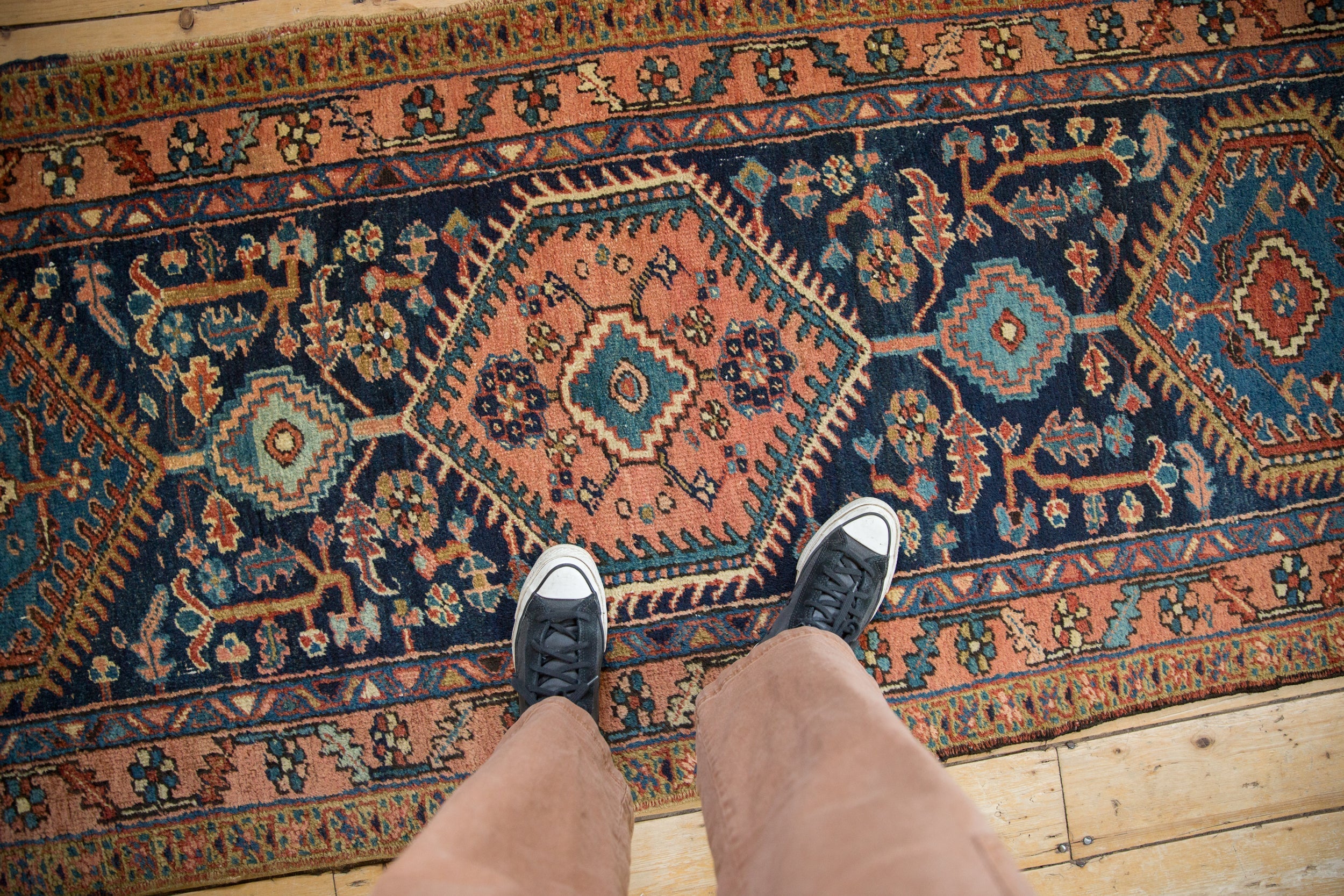 3x9 Vintage Heriz Rug Runner by Old New House® - product image 2 for Resin Society