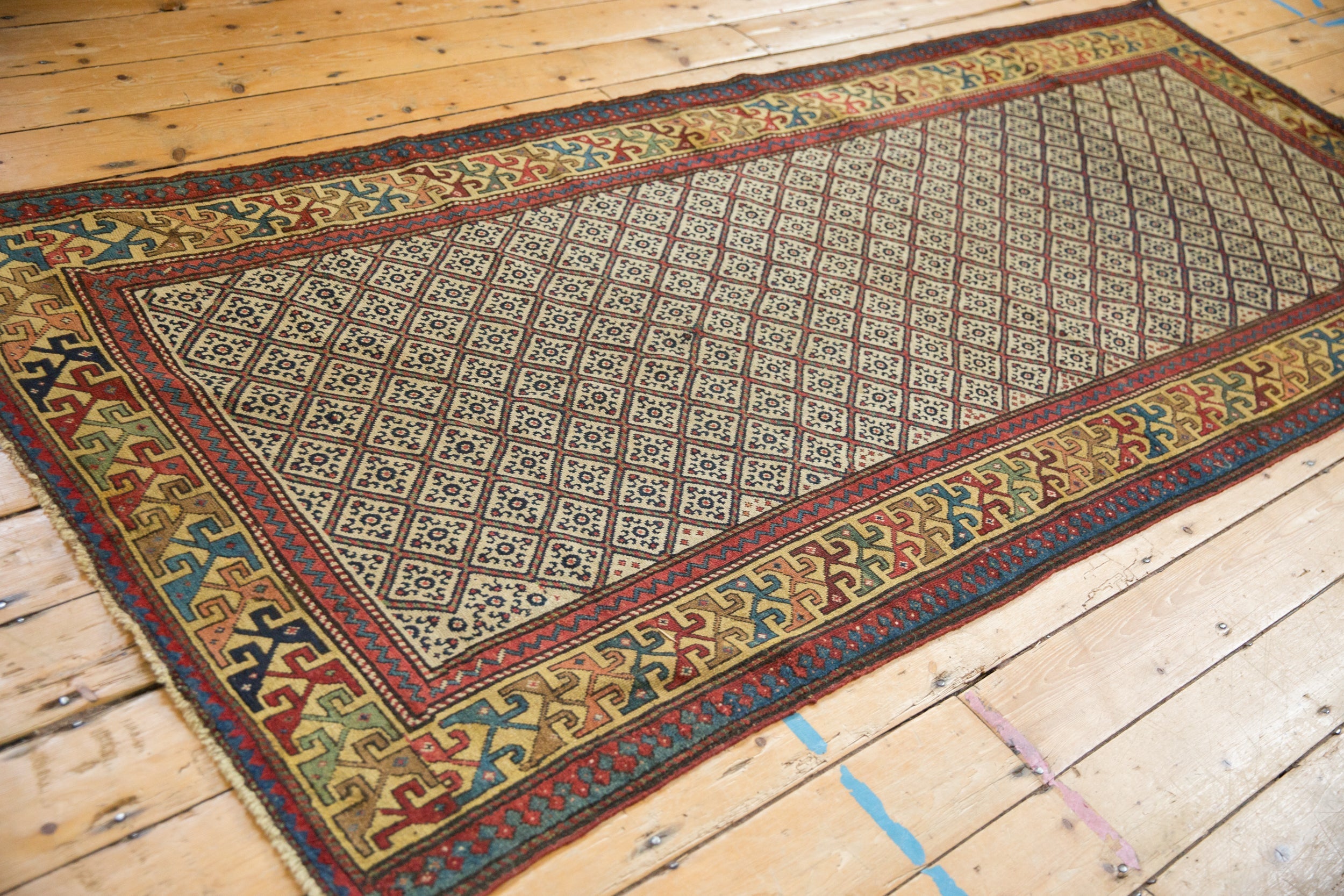 4x9 Antique Caucasian Rug Runner by Old New House® - product image 9 for Resin Society
