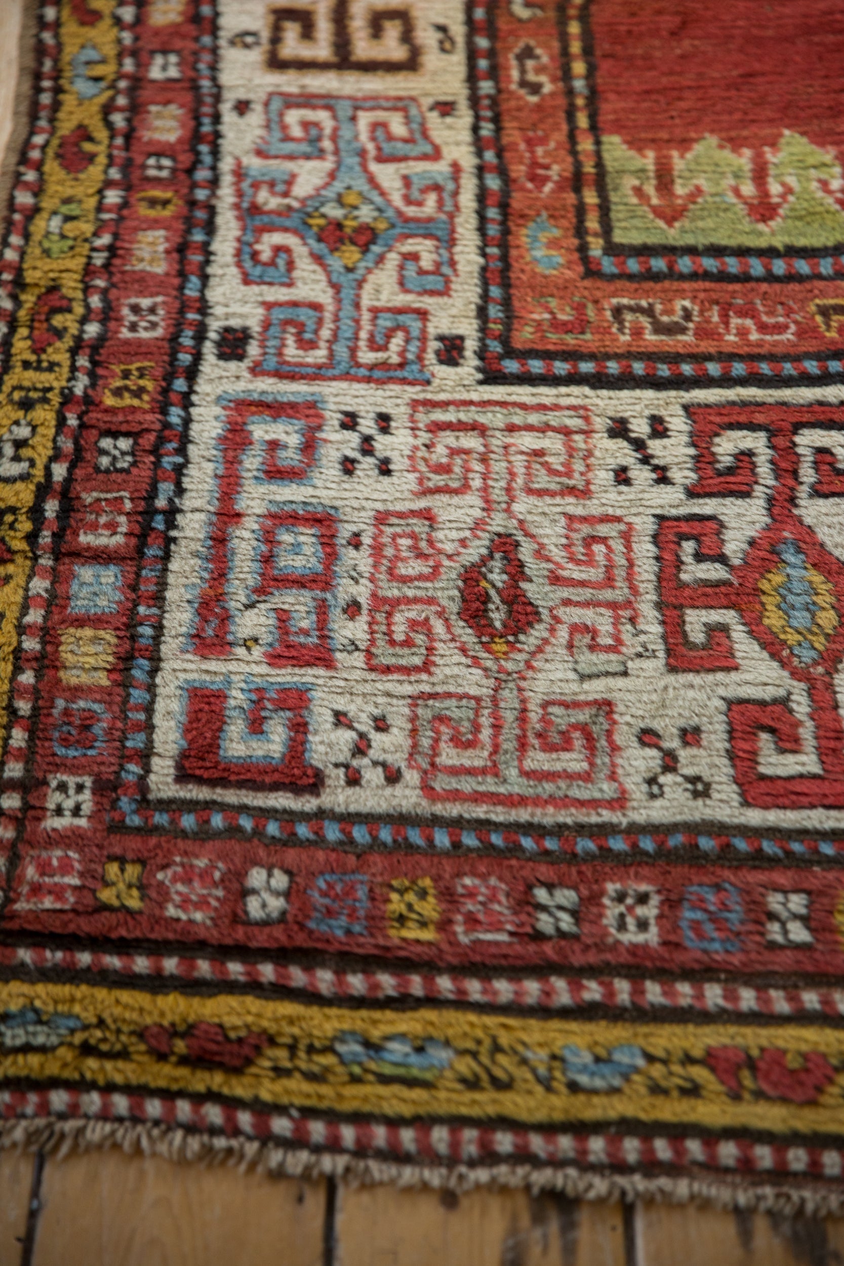 3.5x10 Antique Kazak Rug Runner by Old New House® - product image 10 for Resin Society