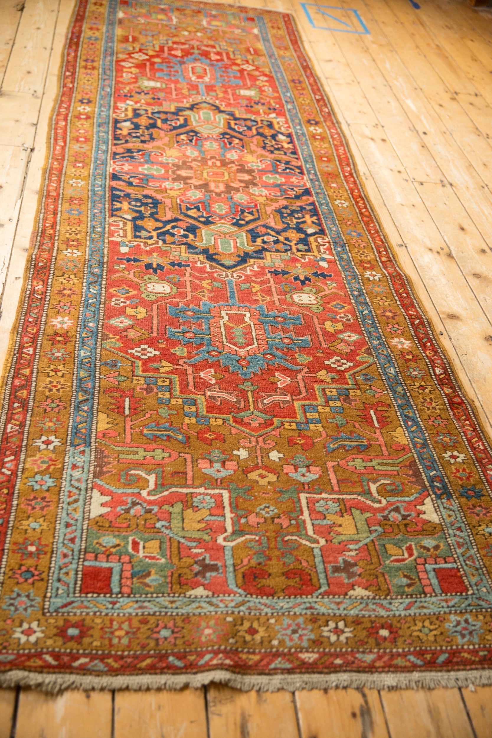 3.5x11 Antique Heriz Rug Runner by Old New House® - product image 7 for Resin Society
