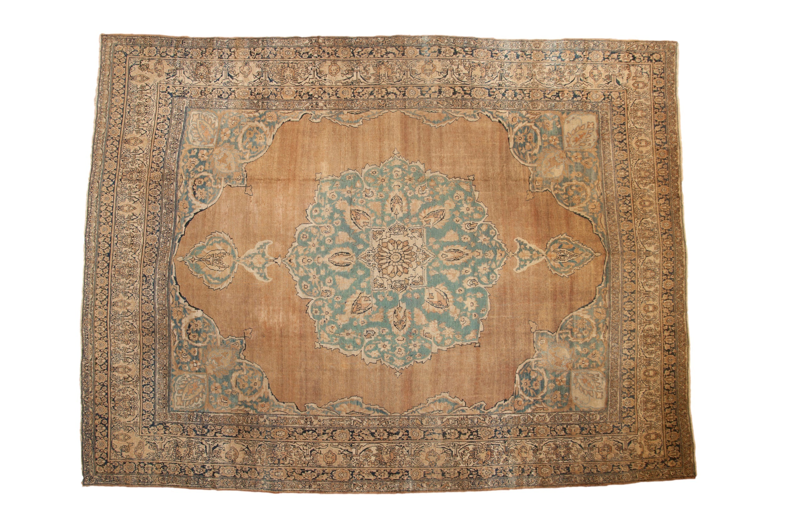 RESERVED 11x14 Antique Tea Washed Kerman Carpet