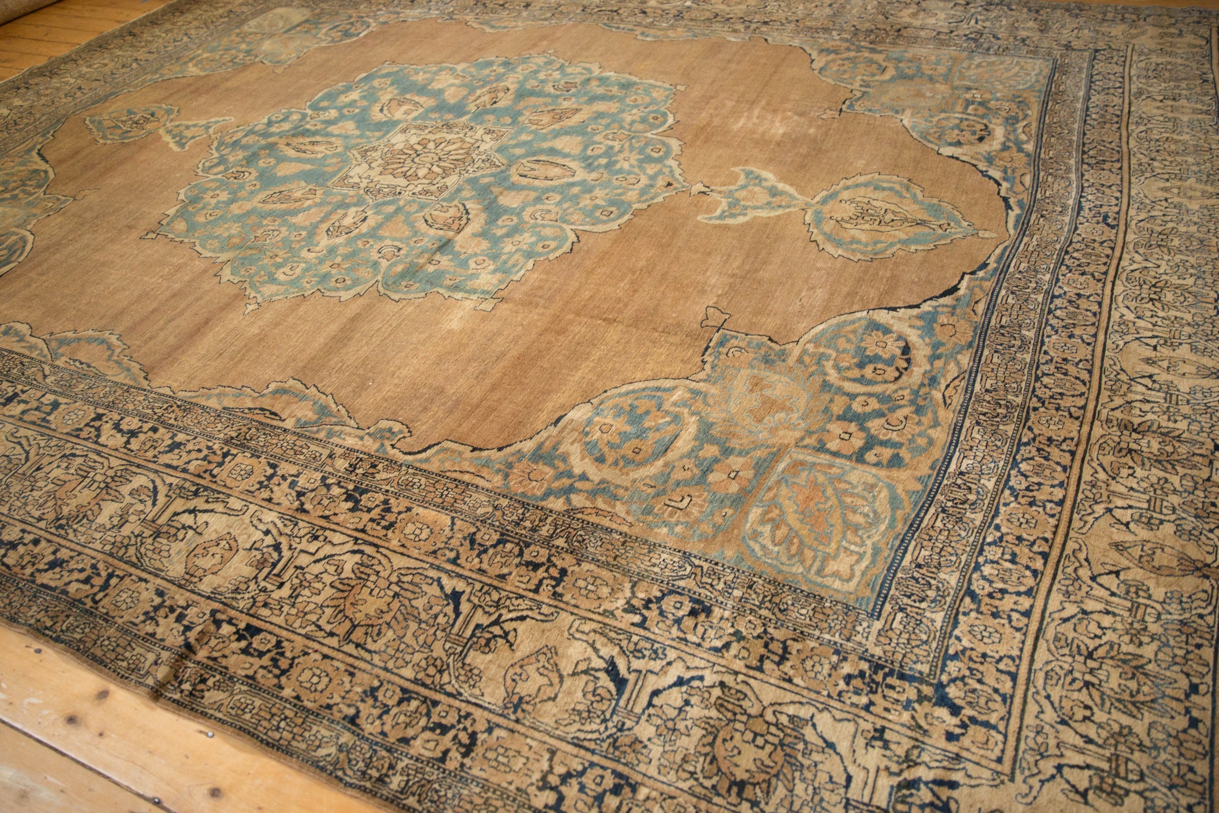 RESERVED 11x14 Antique Tea Washed Kerman Carpet