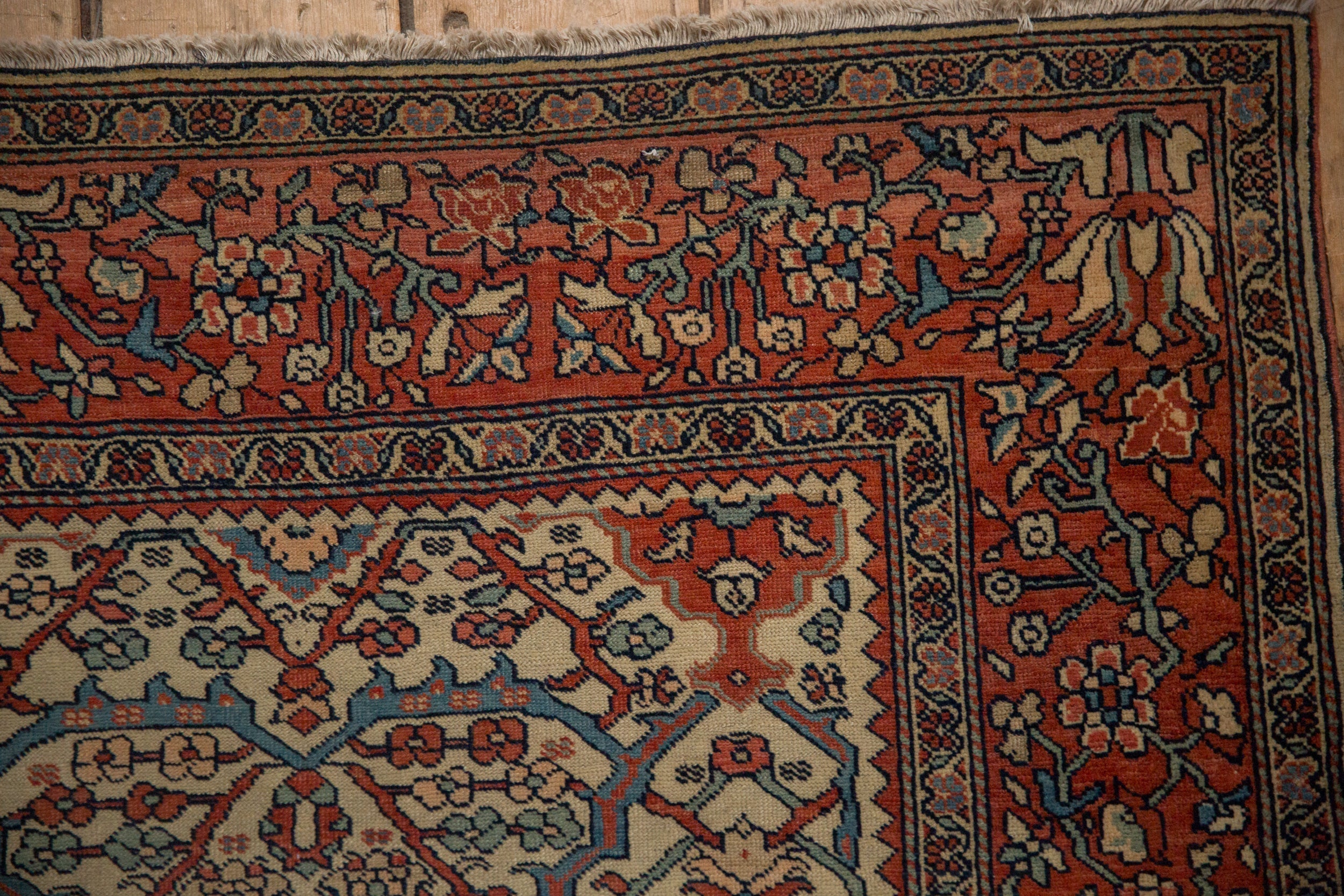 4.5x6 Antique Farahan Sarouk Rug by Old New House® - product image 3 for Resin Society