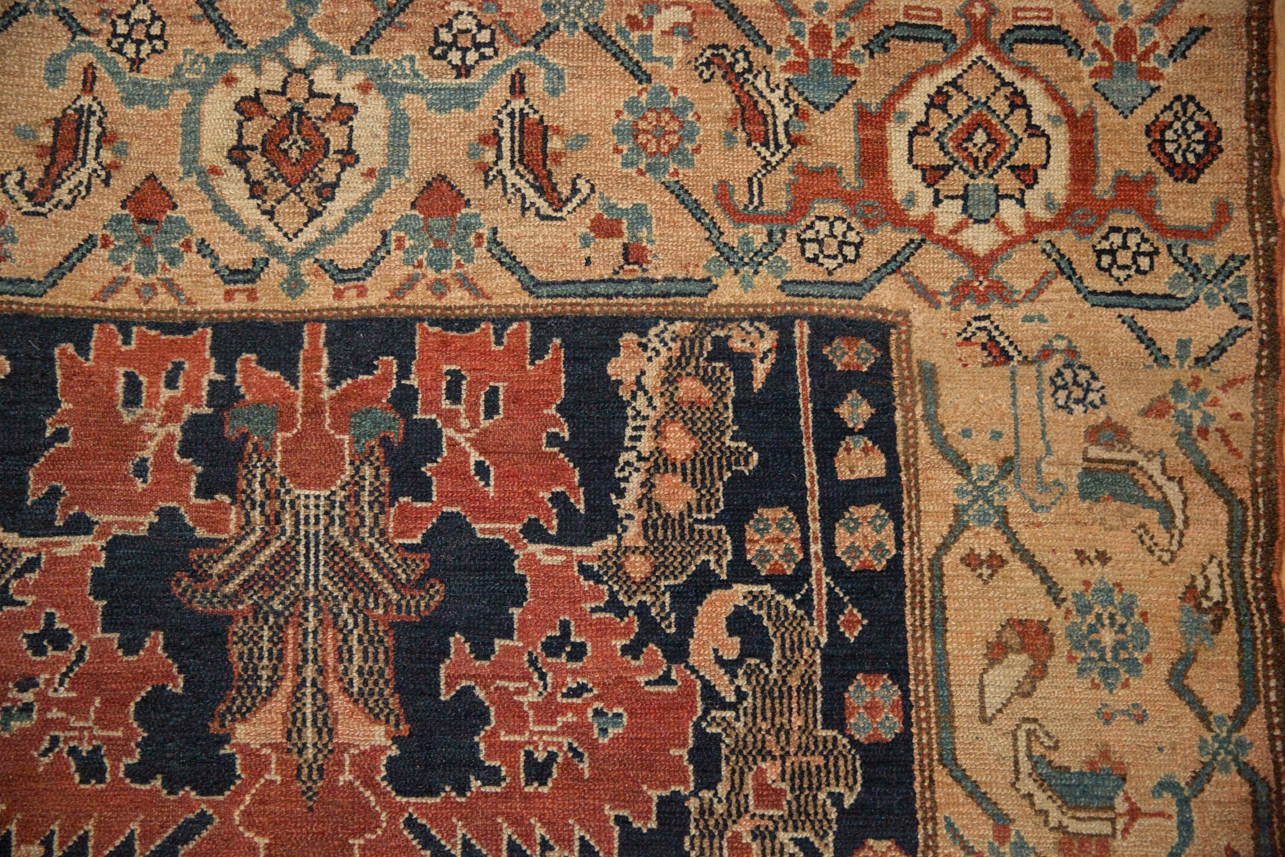 4x10 Antique Fine Malayer Rug Runner by Old New House® - product image 3 for Resin Society