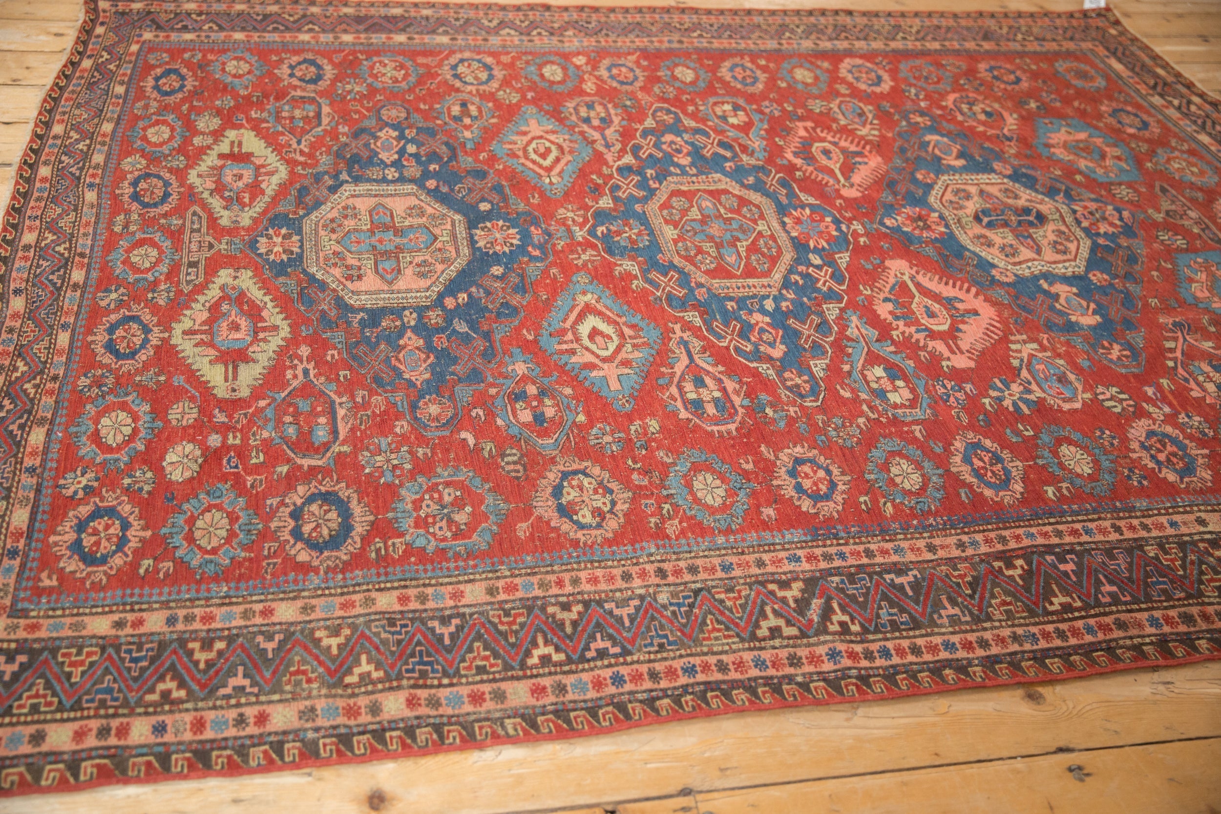 6x7.5 Antique Caucasian Soumac Carpet by Old New House® - product image 6 for Resin Society