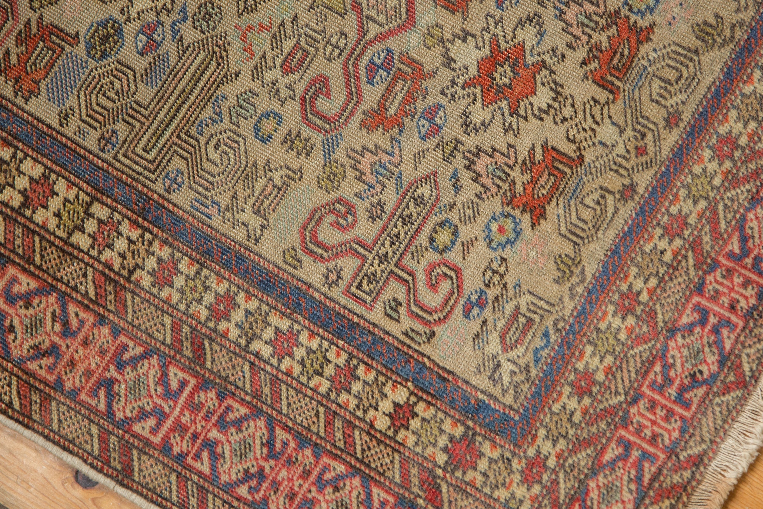 2x2.5 Vintage Shirvan Square Rug Mat