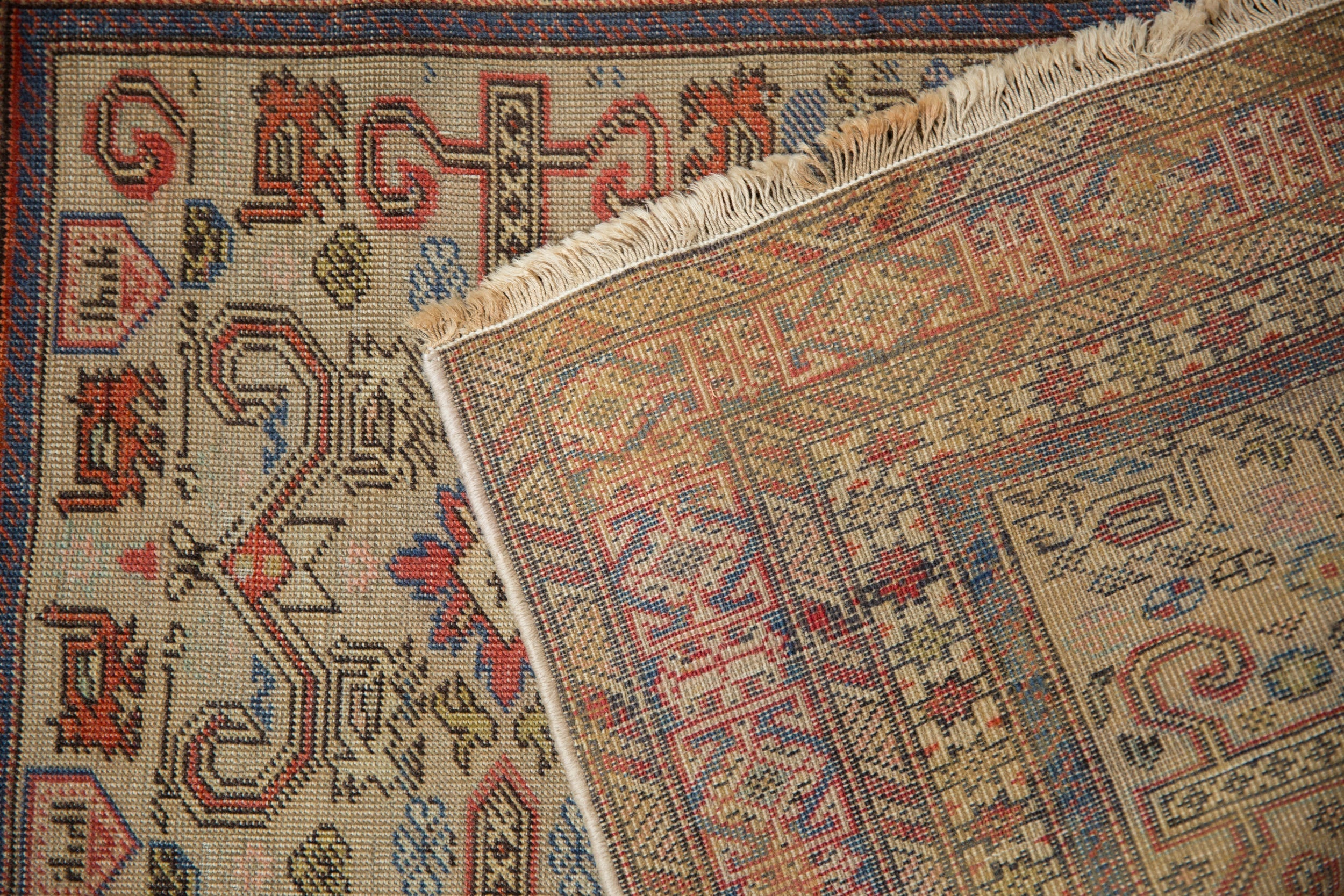 2x2.5 Vintage Shirvan Square Rug Mat